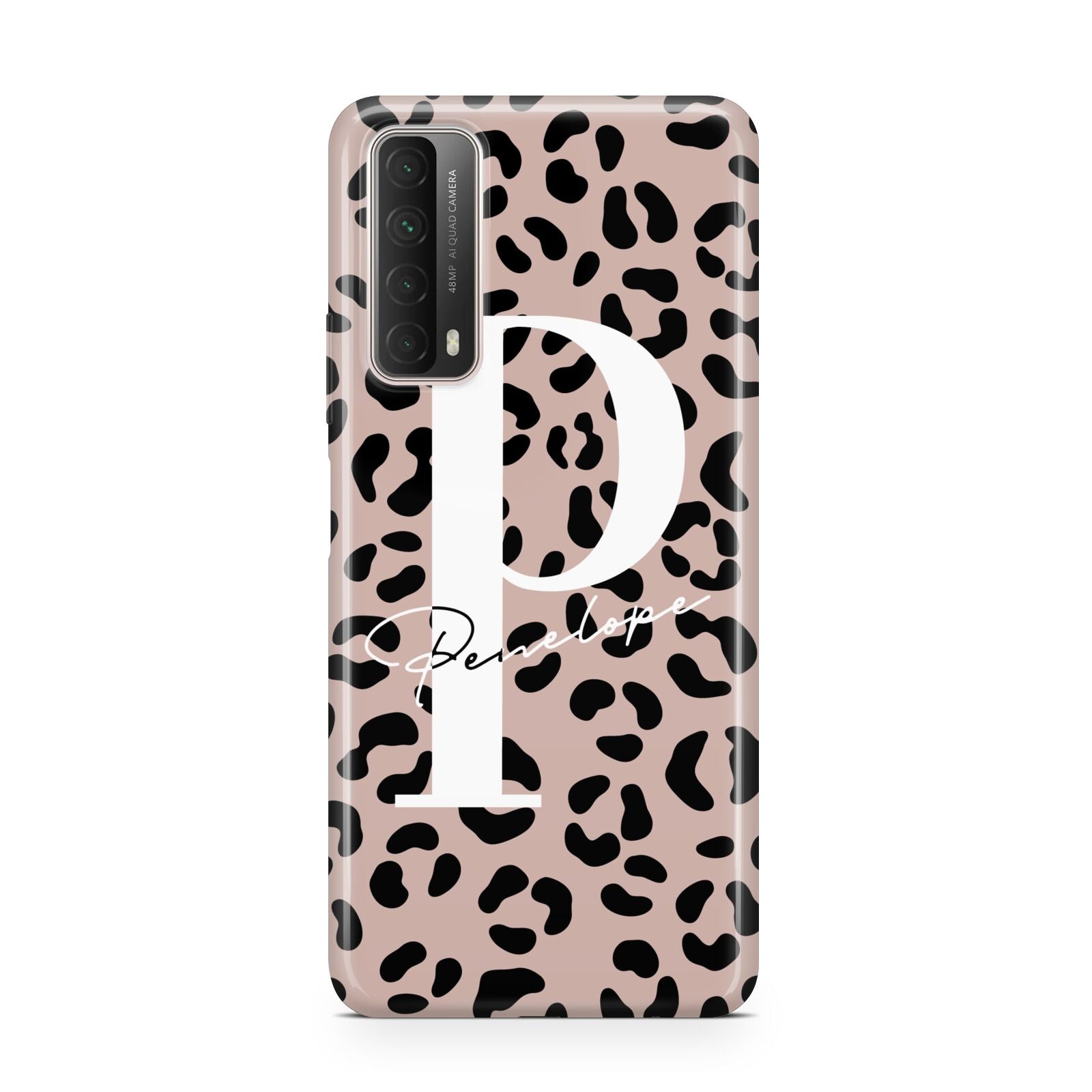 Personalised Nude Colour Leopard Print Huawei P Smart 2021