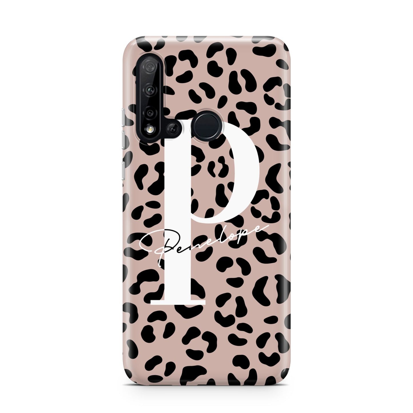 Personalised Nude Colour Leopard Print Huawei P20 Lite 5G Phone Case