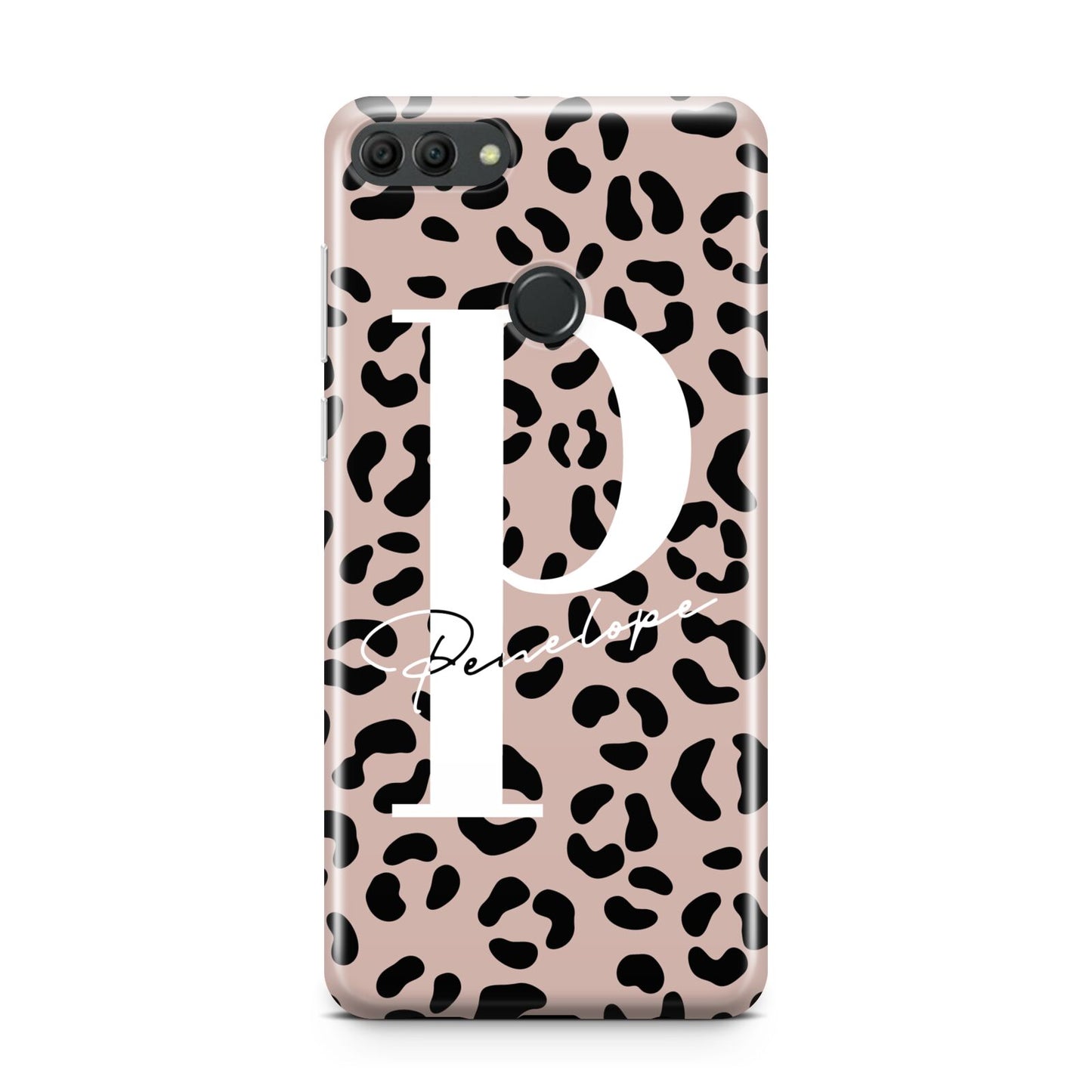 Personalised Nude Colour Leopard Print Huawei Y9 2018