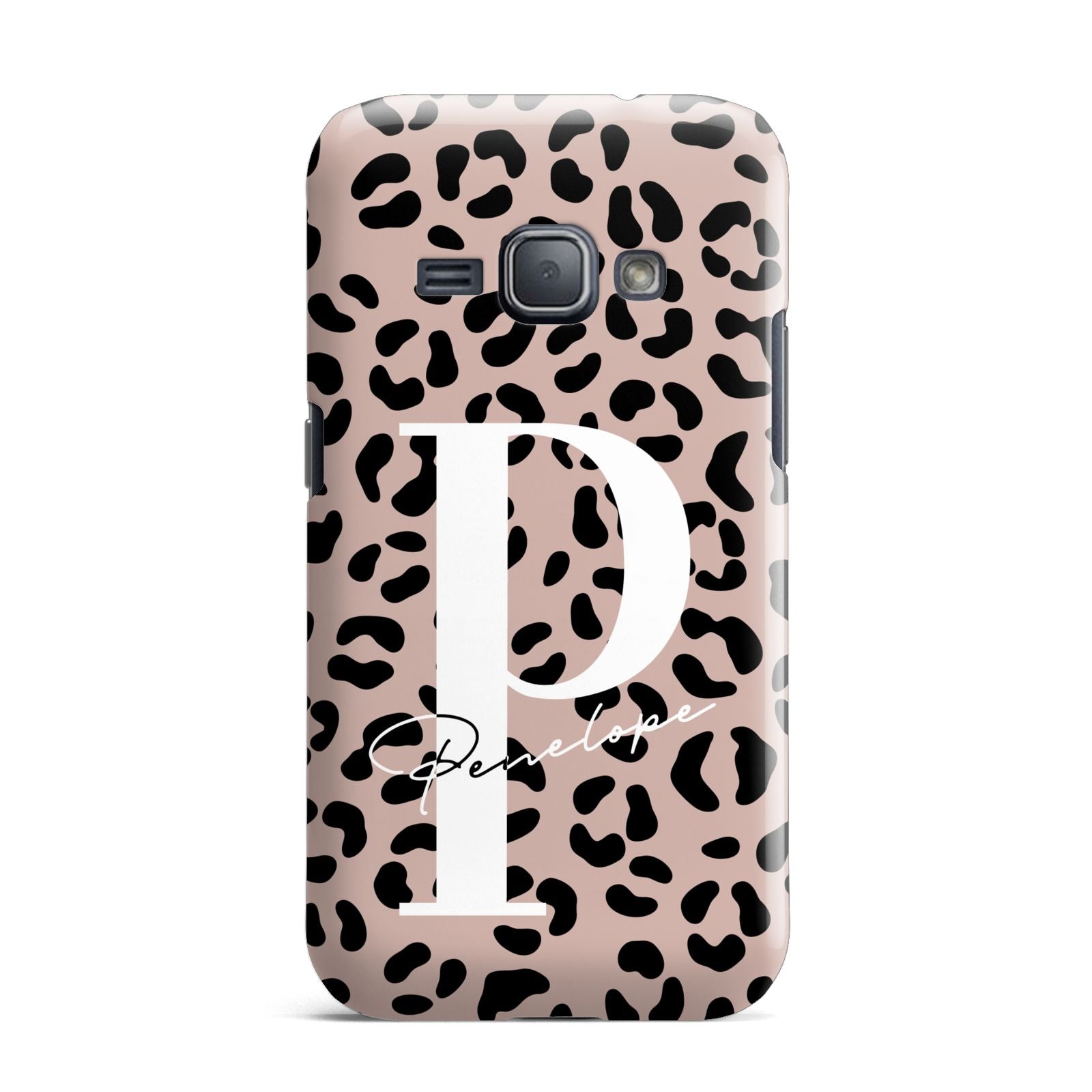 Personalised Nude Colour Leopard Print Samsung Galaxy J1 2016 Case