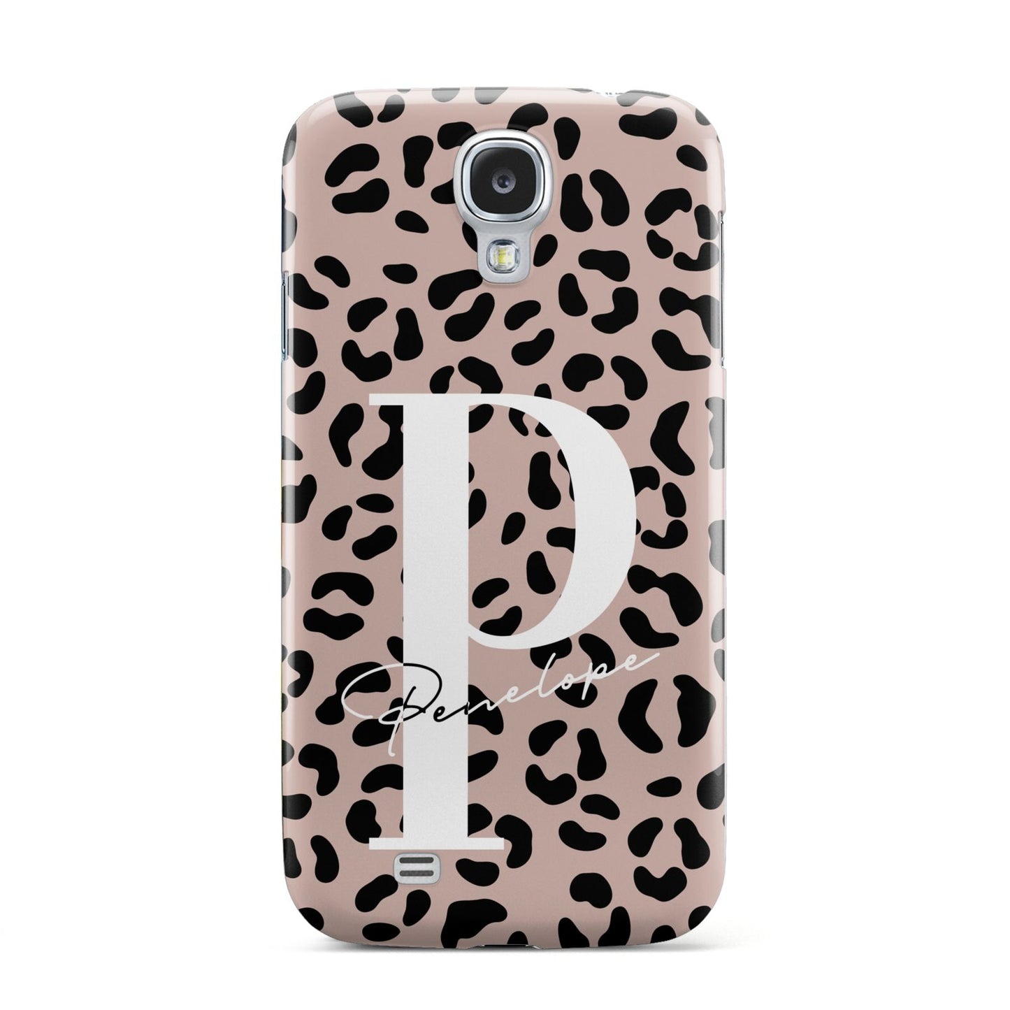 Personalised Nude Colour Leopard Print Samsung Galaxy S4 Case