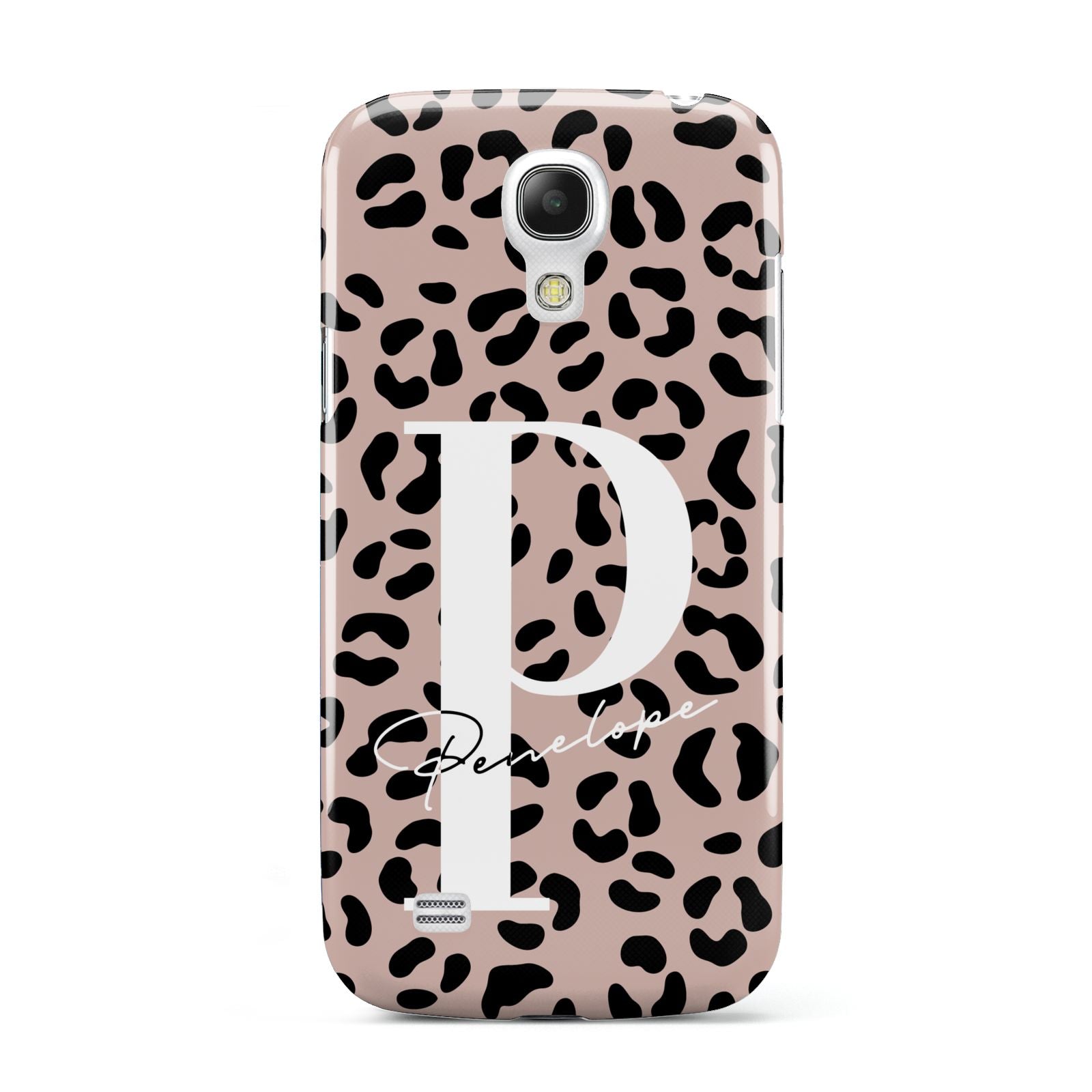 Personalised Nude Colour Leopard Print Samsung Galaxy S4 Mini Case