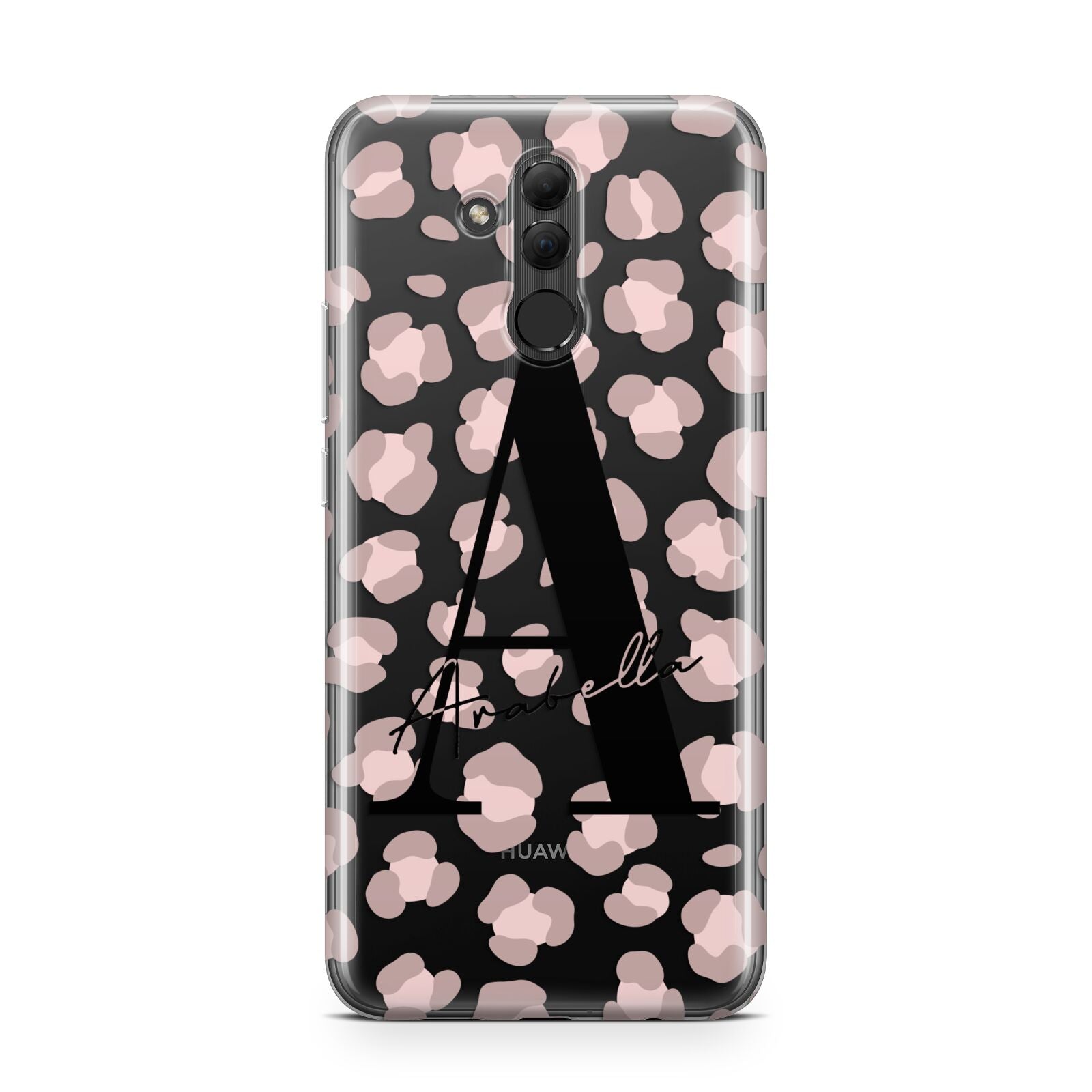 Personalised Nude Pink Leopard Huawei Mate 20 Lite