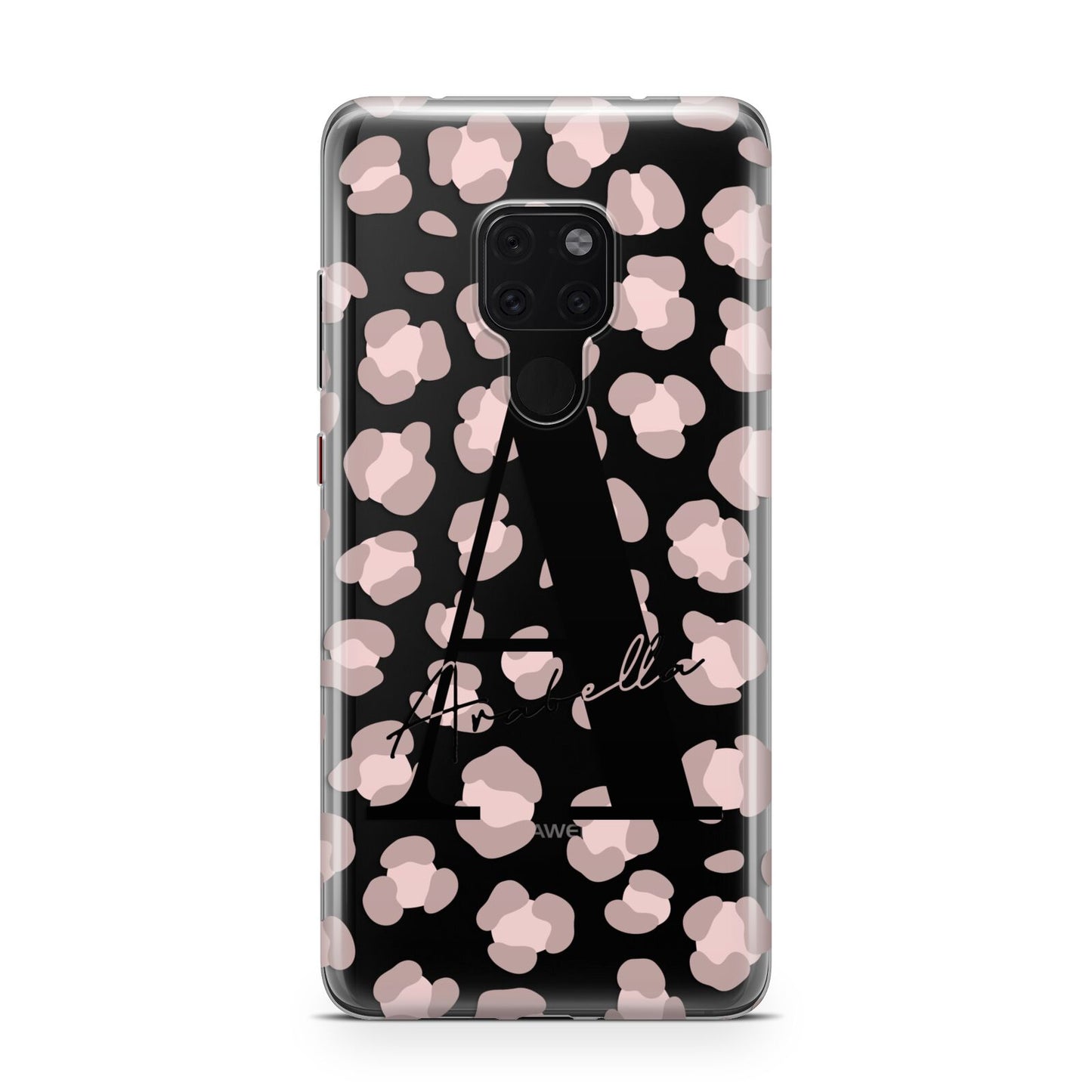 Personalised Nude Pink Leopard Huawei Mate 20 Phone Case