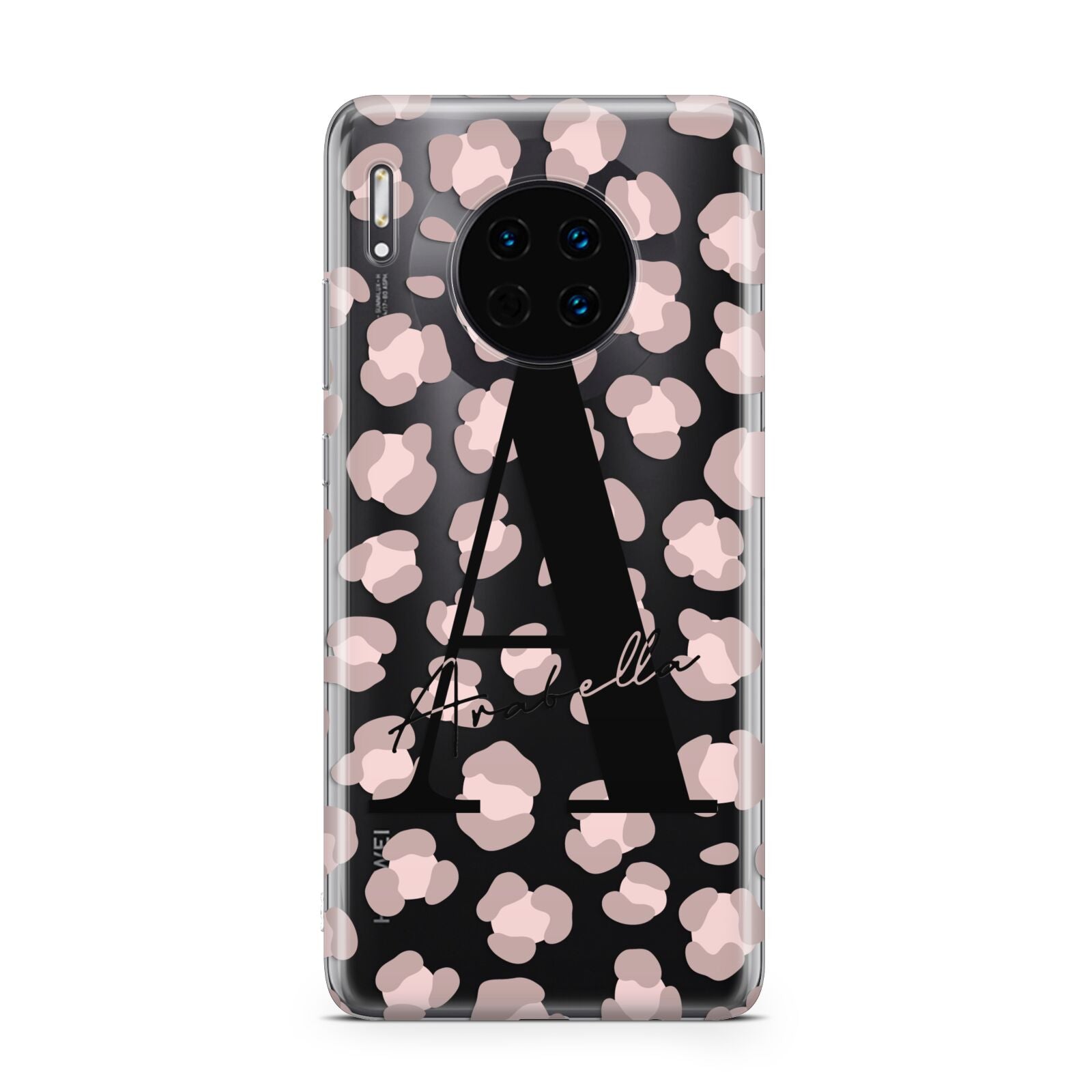 Personalised Nude Pink Leopard Huawei Mate 30