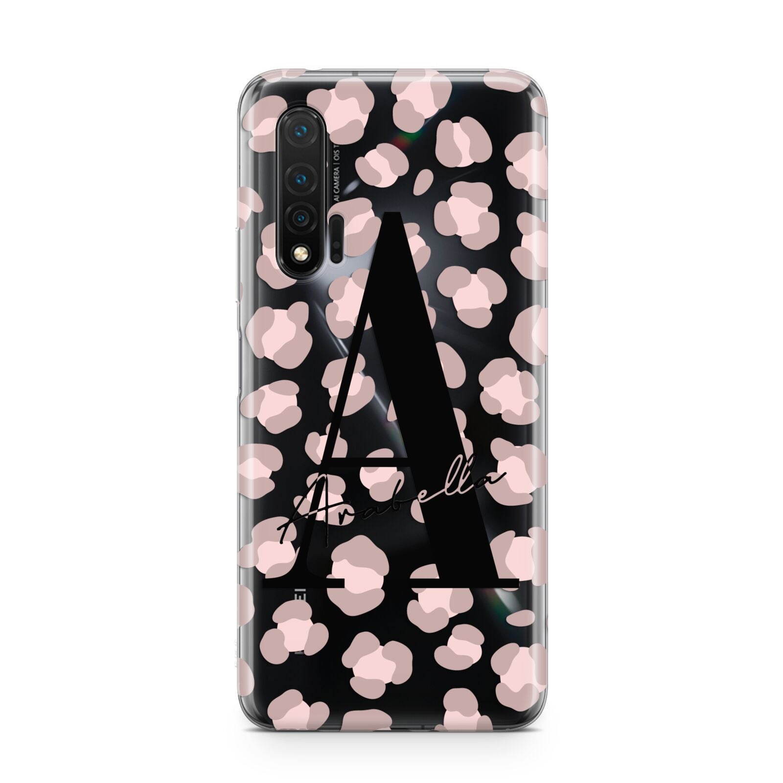 Personalised Nude Pink Leopard Huawei Nova 6 Phone Case