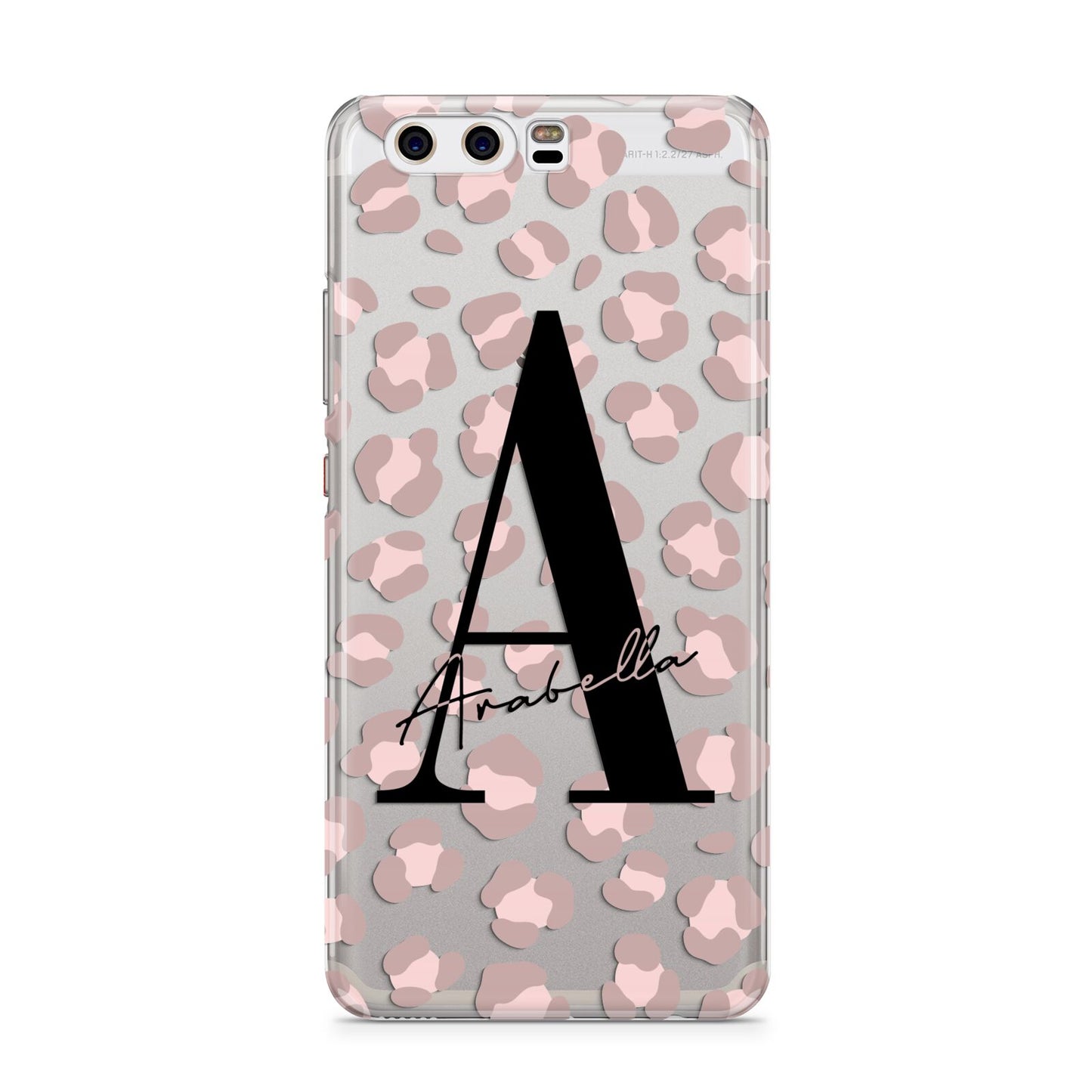 Personalised Nude Pink Leopard Huawei P10 Phone Case