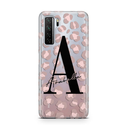 Personalised Nude Pink Leopard Huawei P40 Lite 5G Phone Case