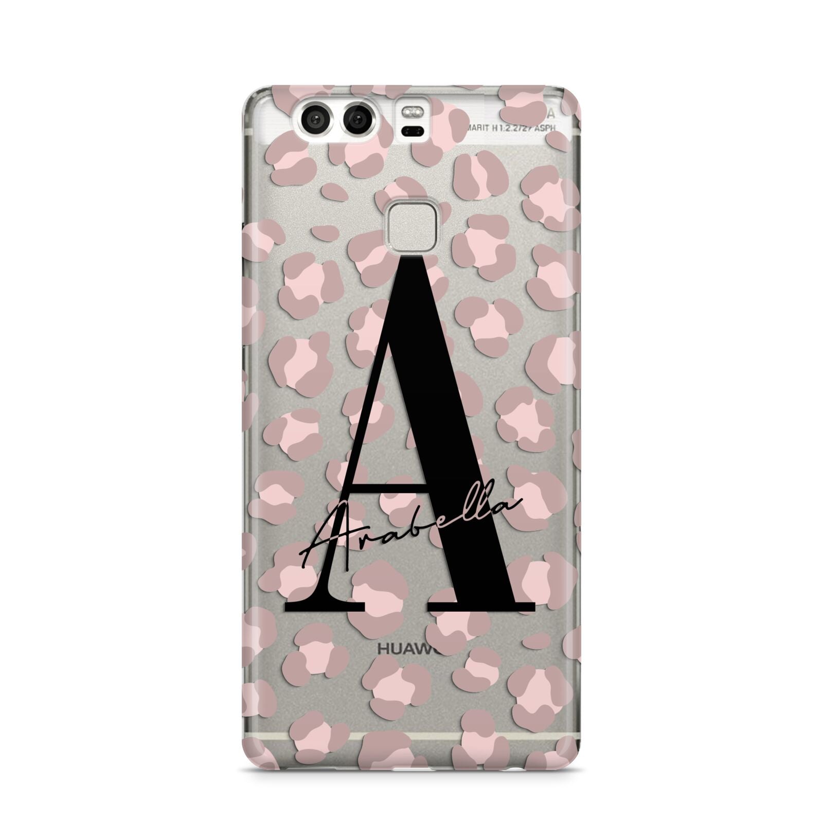 Personalised Nude Pink Leopard Huawei P9 Case