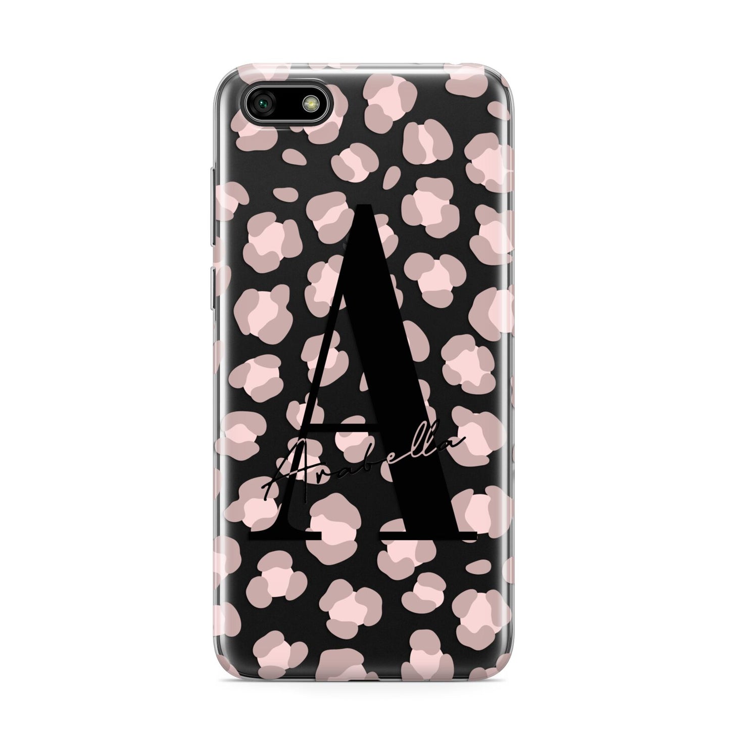 Personalised Nude Pink Leopard Huawei Y5 Prime 2018 Phone Case