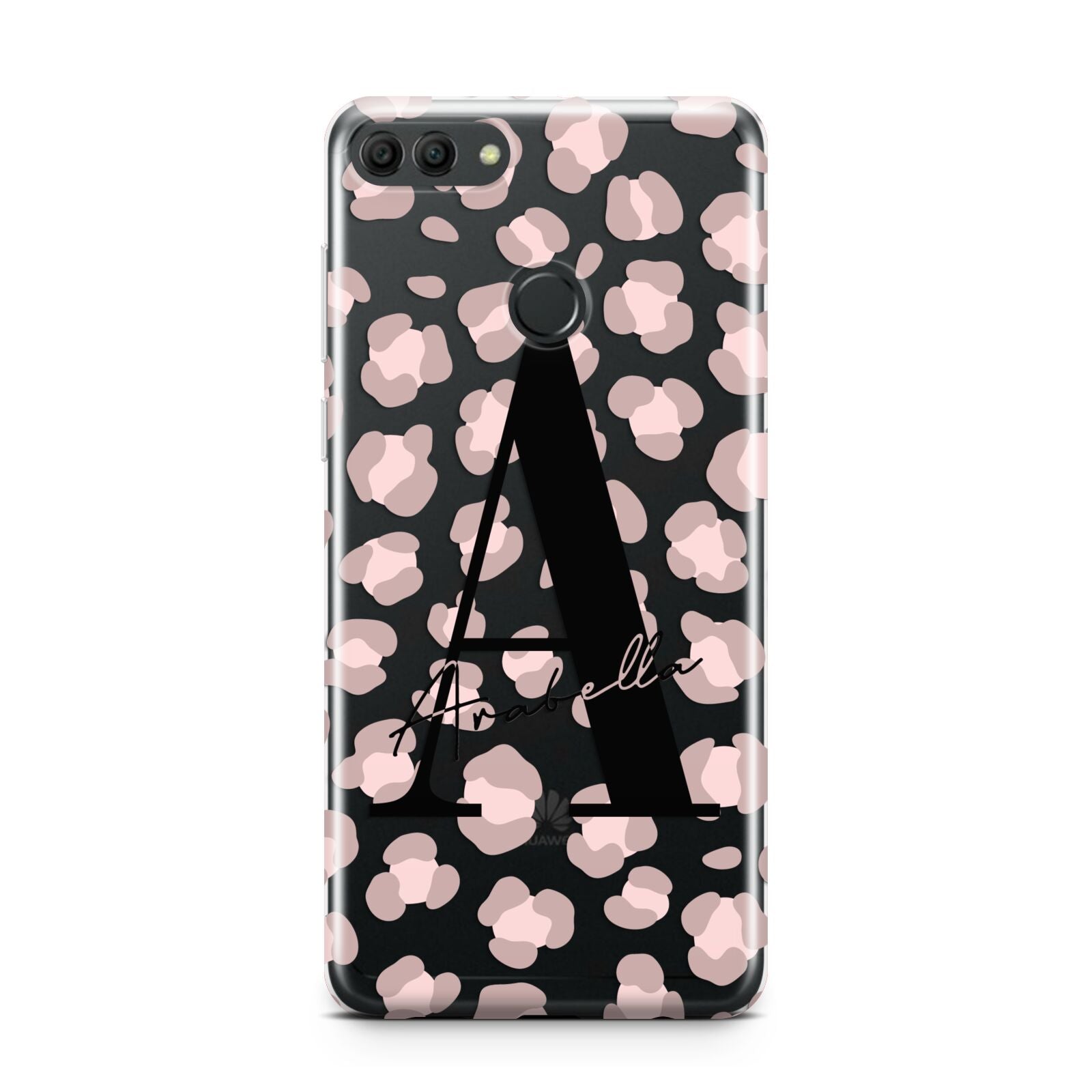 Personalised Nude Pink Leopard Huawei Y9 2018