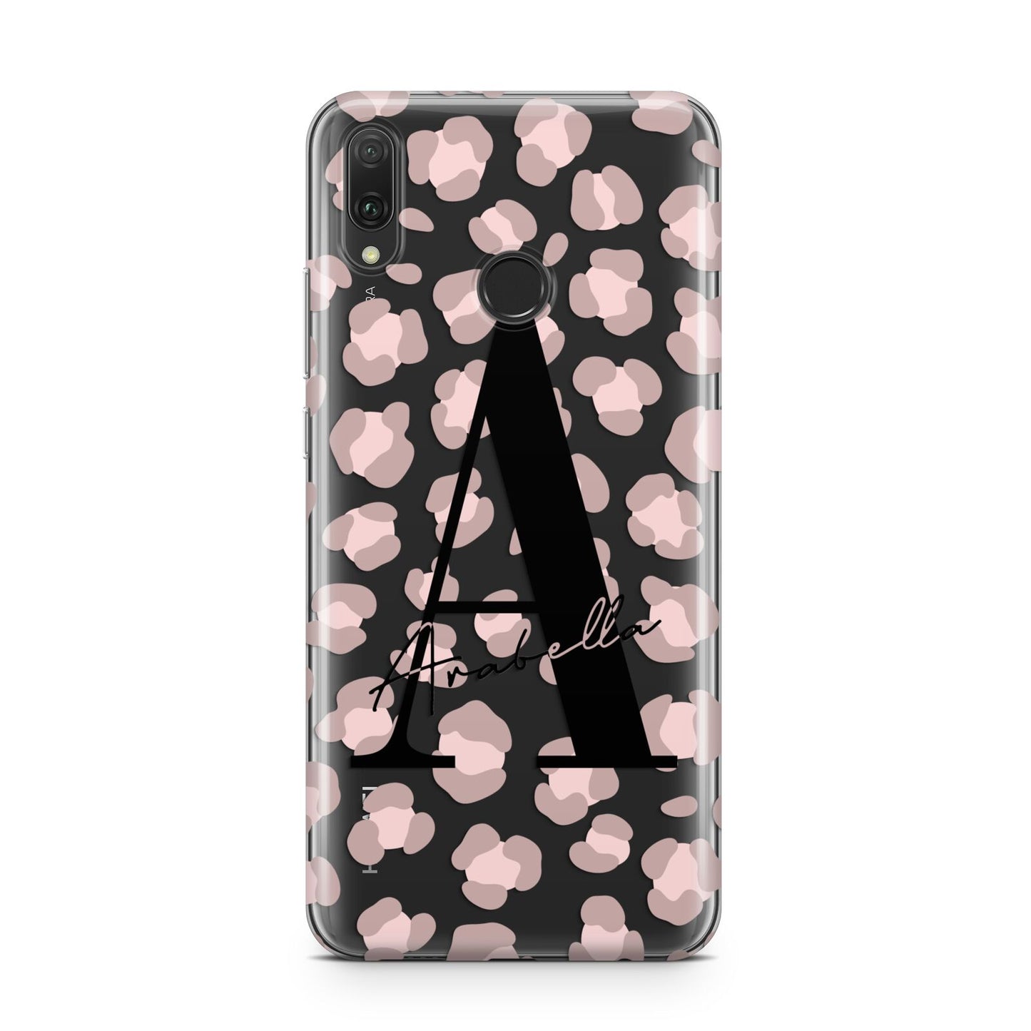 Personalised Nude Pink Leopard Huawei Y9 2019