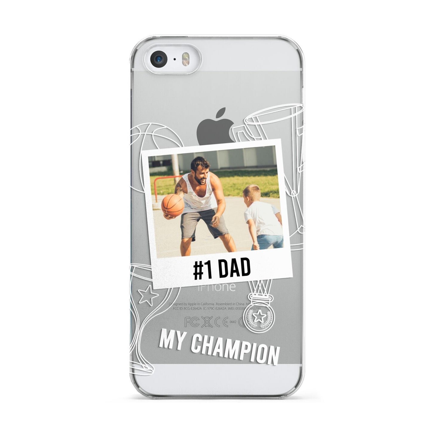 Personalised Number 1 Dad Apple iPhone 5 Case