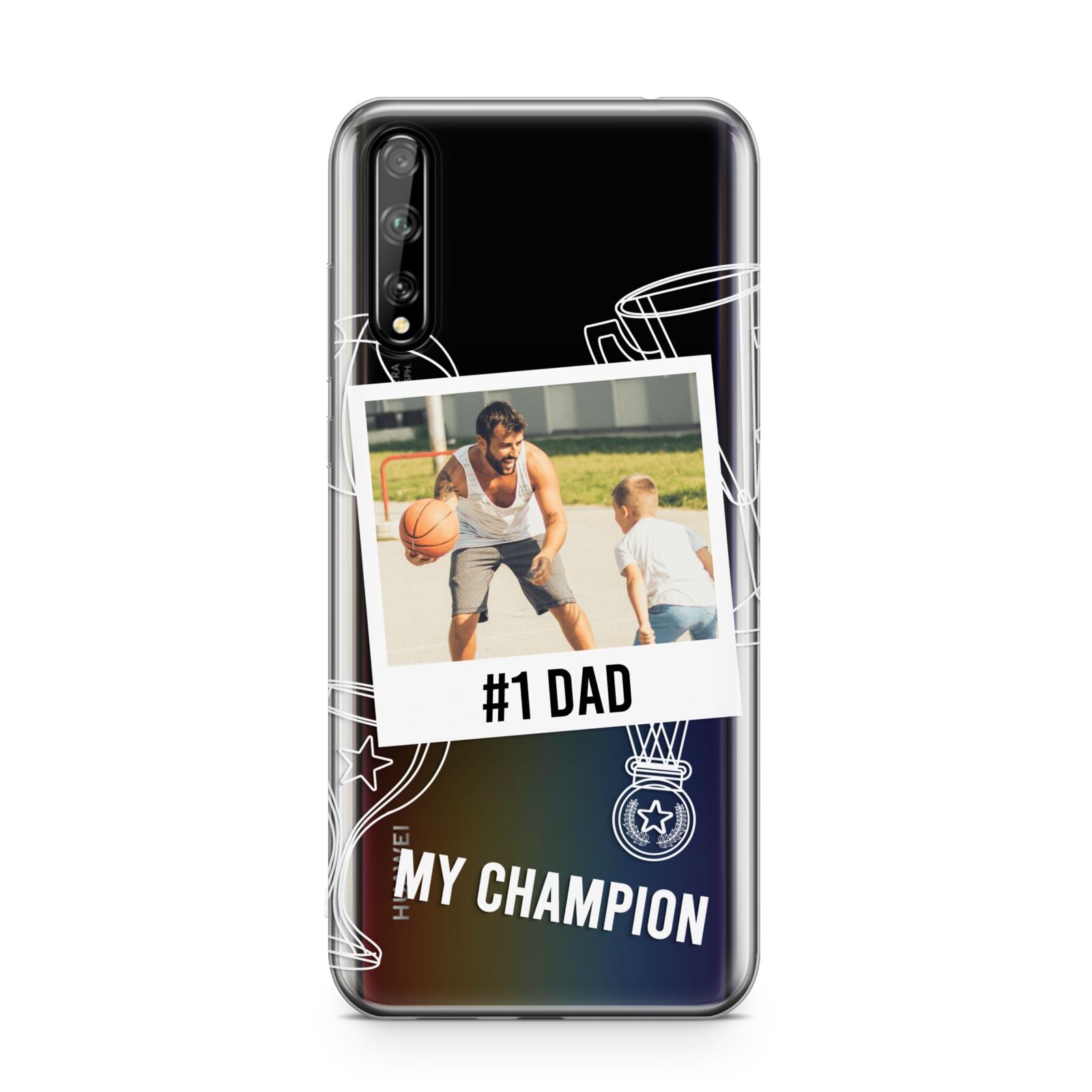 Personalised Number 1 Dad Huawei Enjoy 10s Phone Case