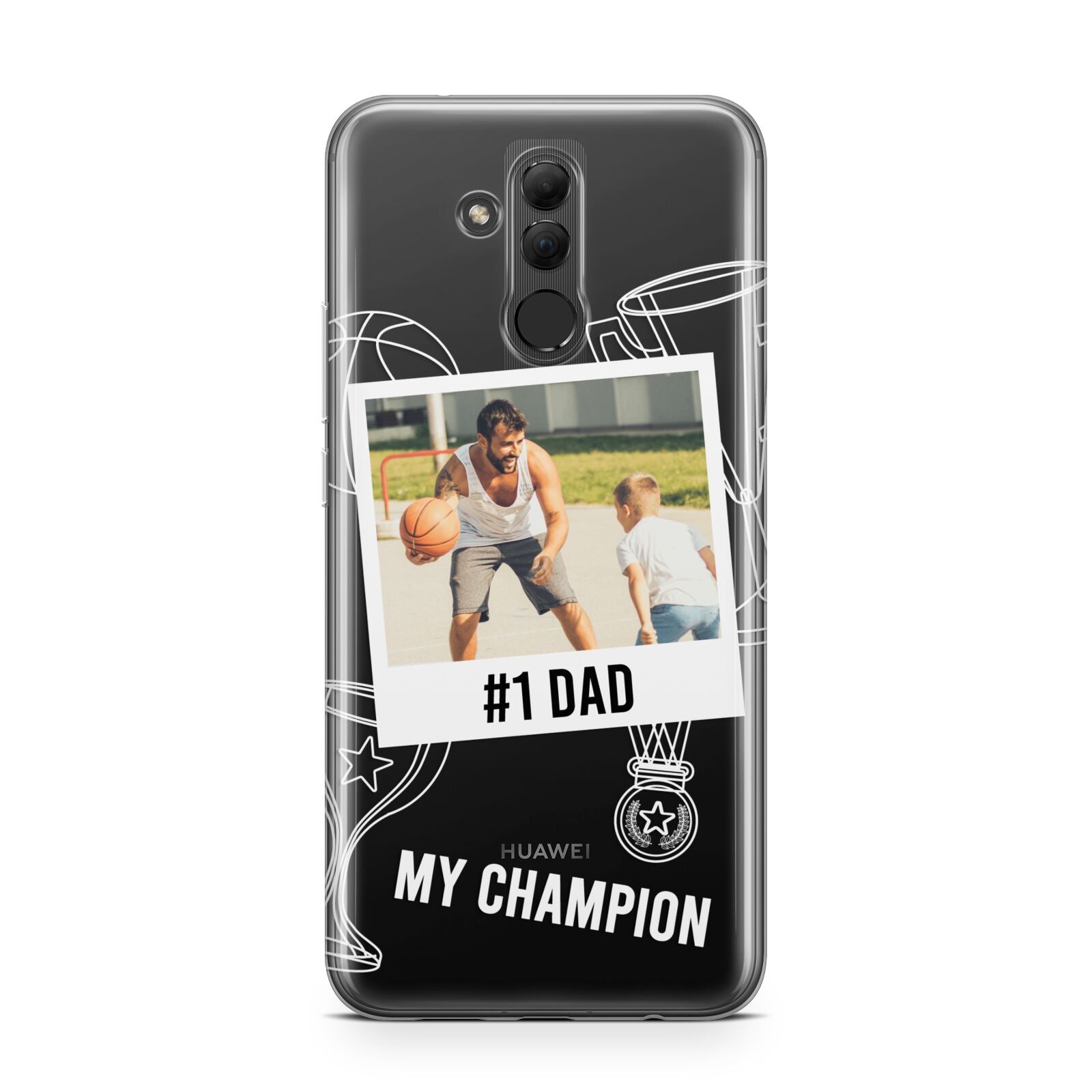 Personalised Number 1 Dad Huawei Mate 20 Lite