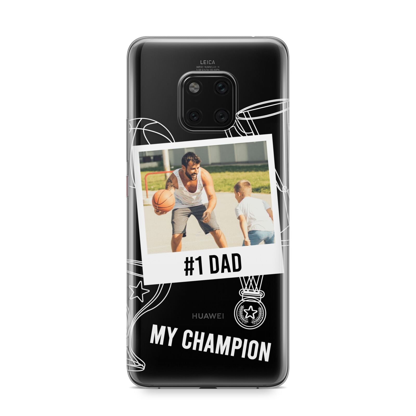 Personalised Number 1 Dad Huawei Mate 20 Pro Phone Case