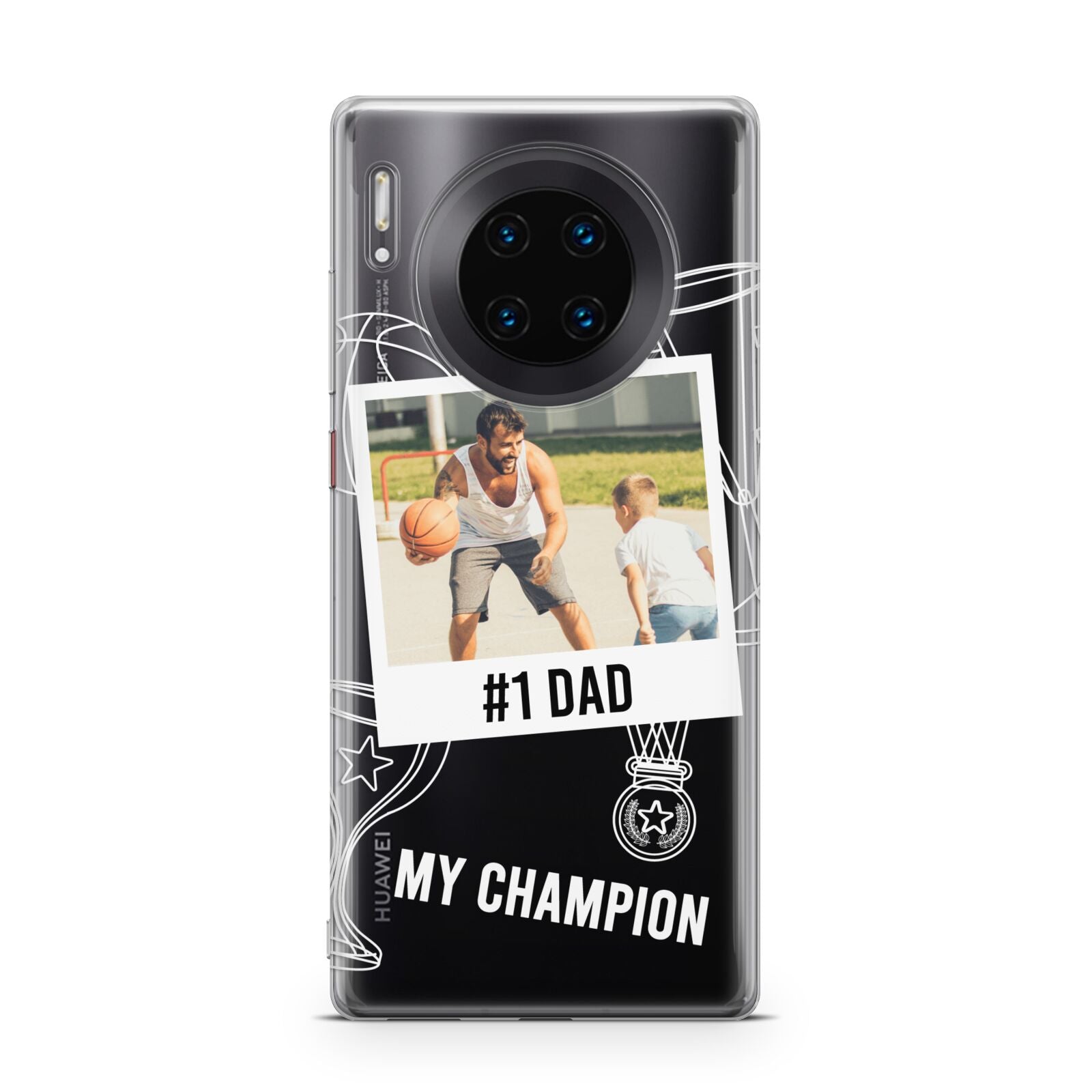 Personalised Number 1 Dad Huawei Mate 30 Pro Phone Case