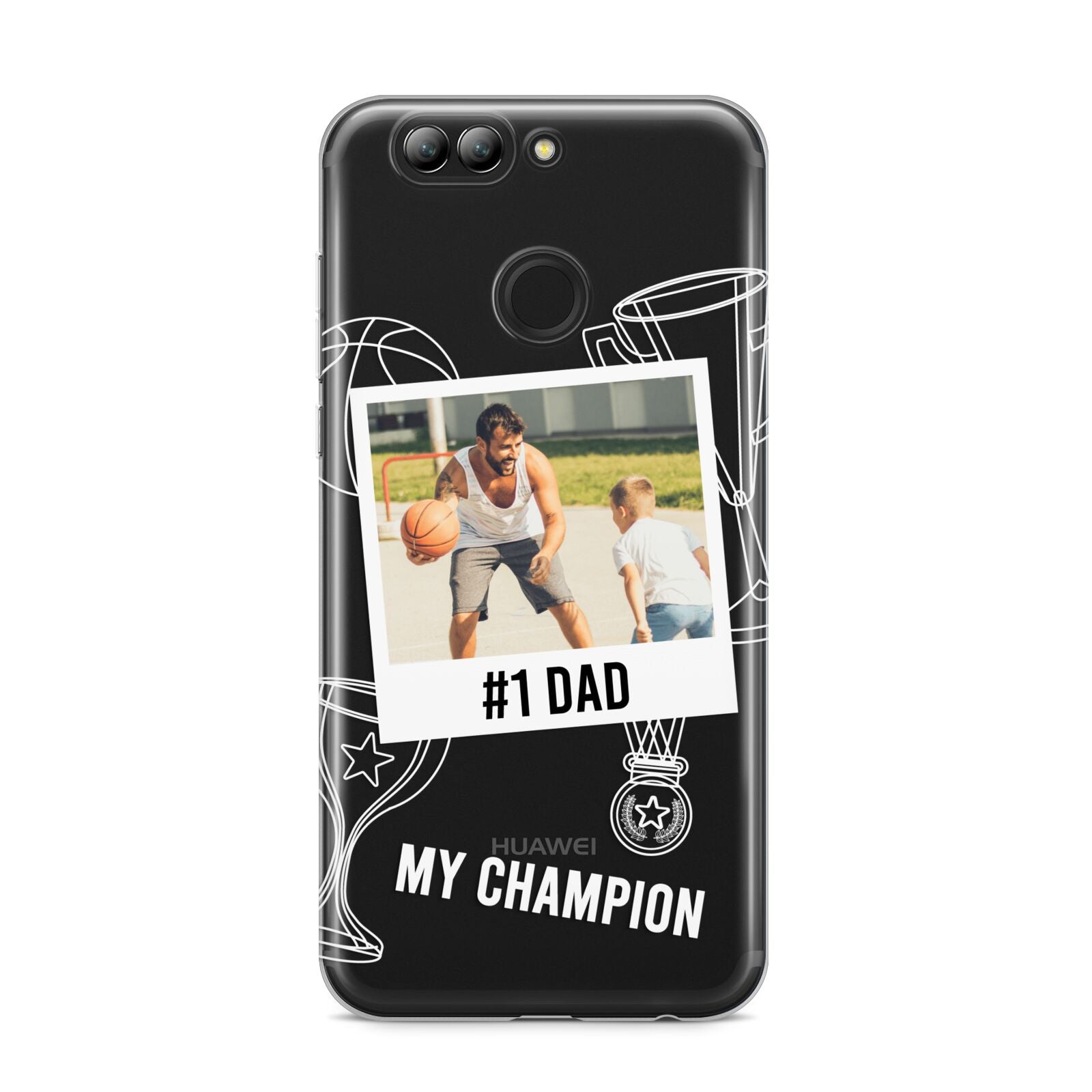 Personalised Number 1 Dad Huawei Nova 2s Phone Case