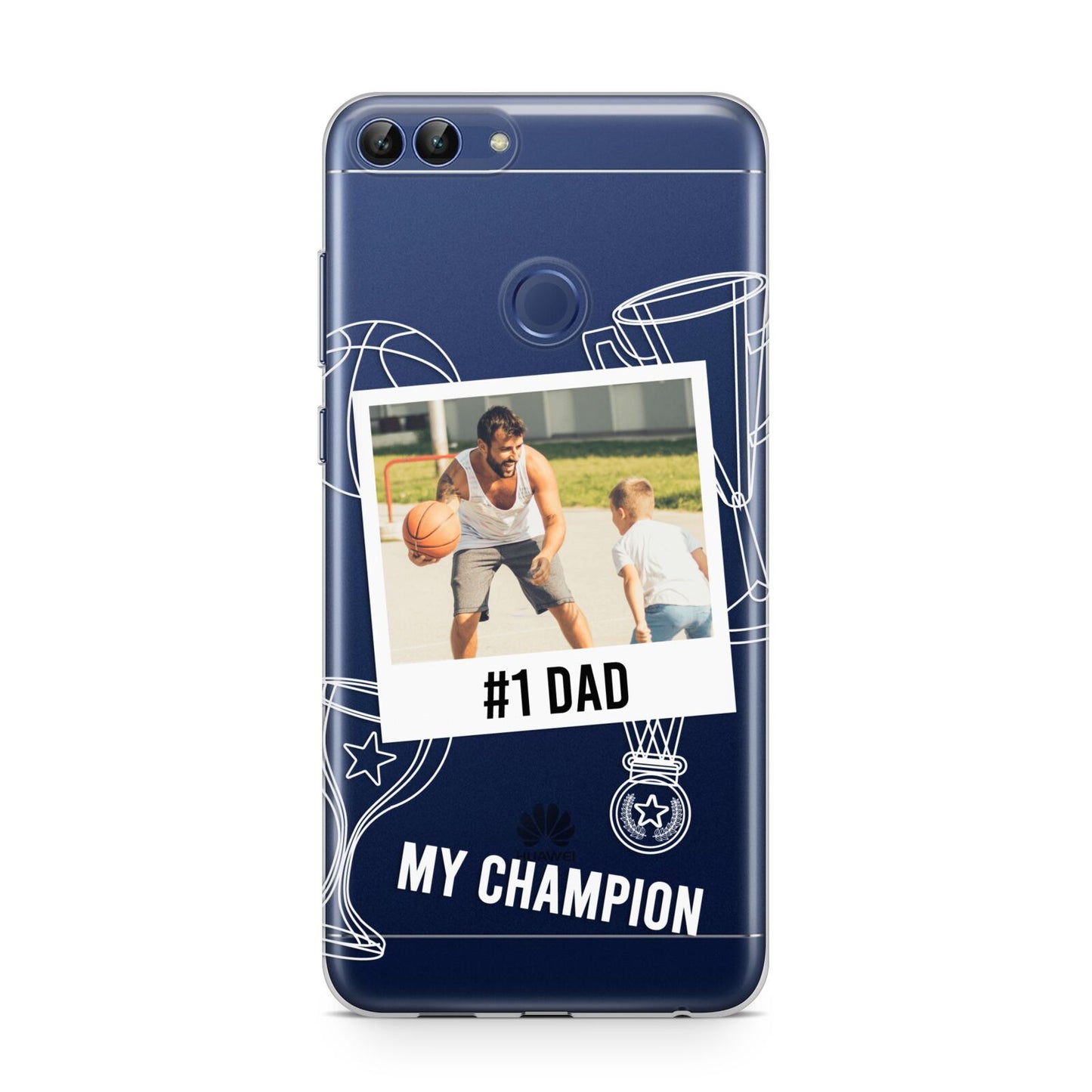 Personalised Number 1 Dad Huawei P Smart Case