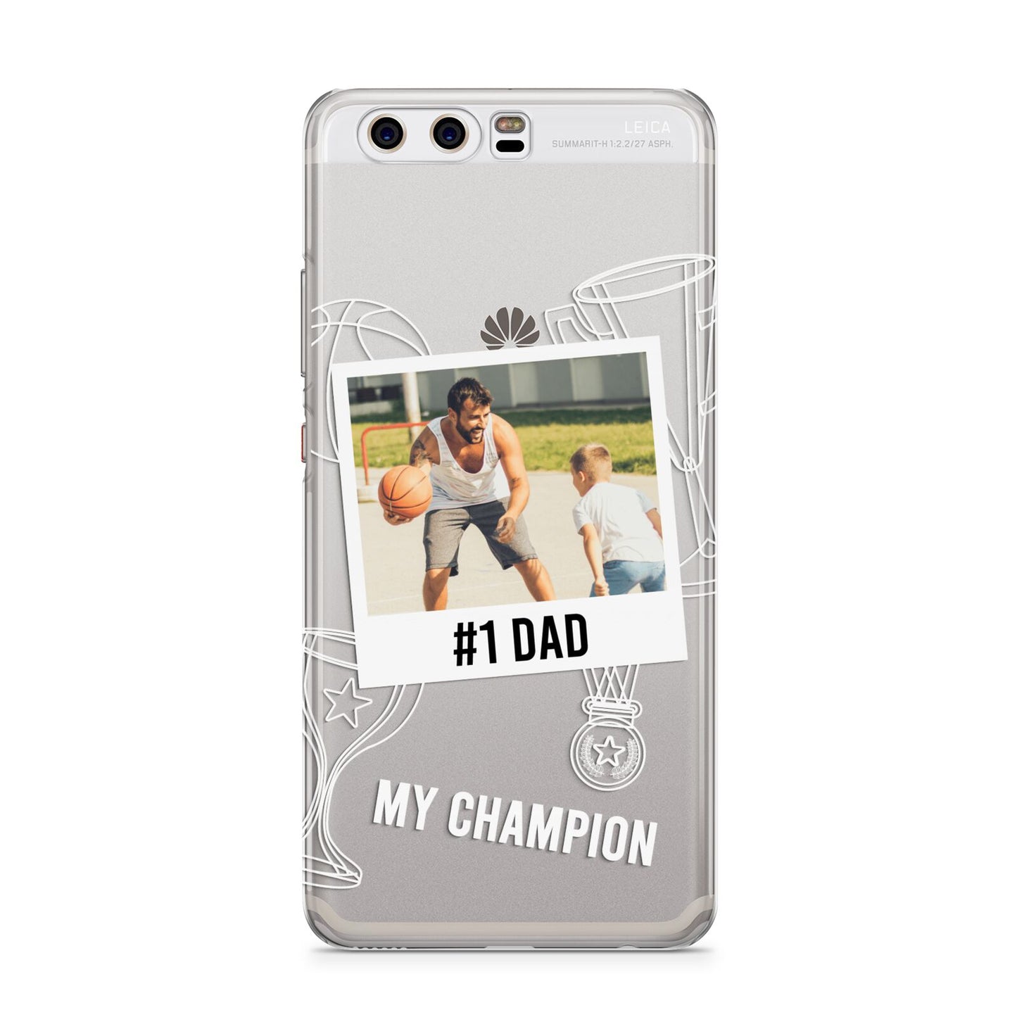 Personalised Number 1 Dad Huawei P10 Phone Case