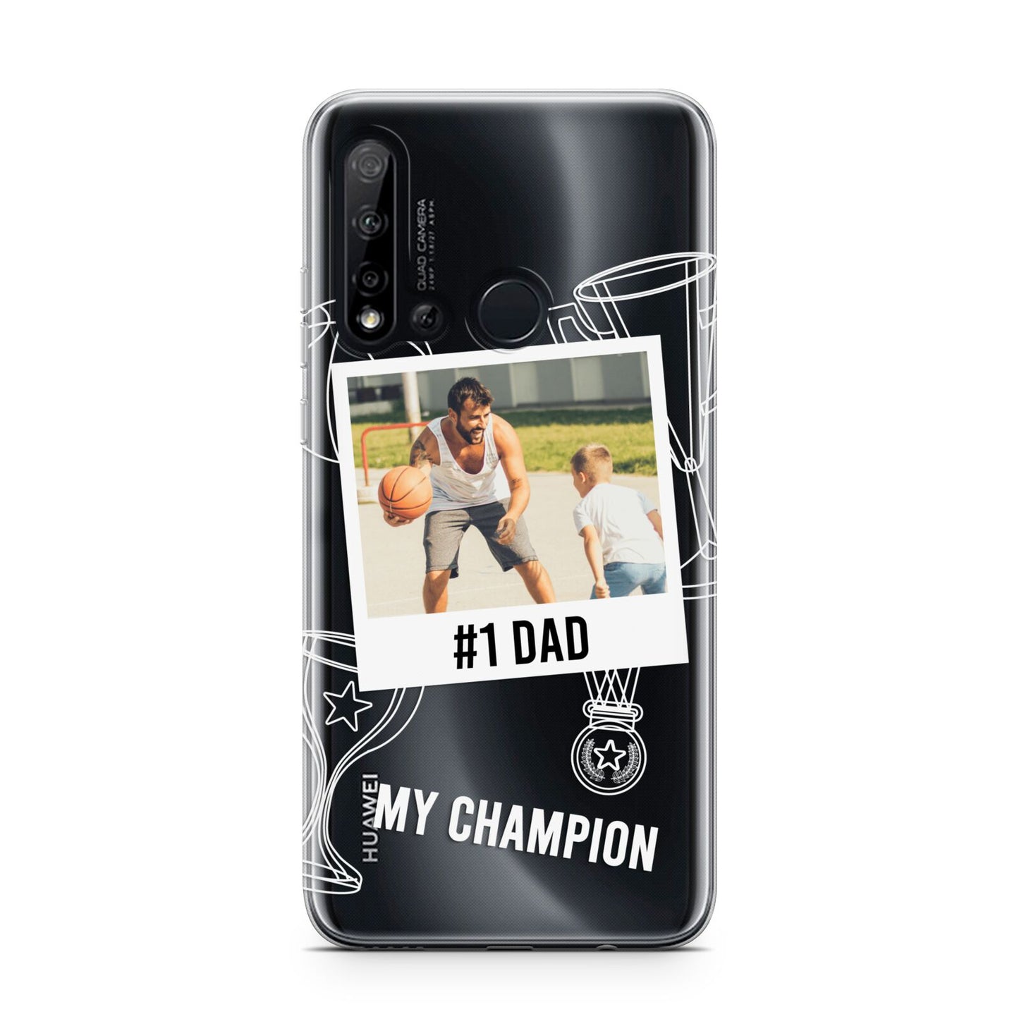 Personalised Number 1 Dad Huawei P20 Lite 5G Phone Case