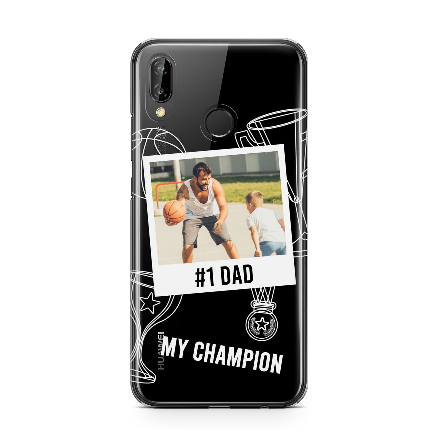 Personalised Number 1 Dad Huawei P20 Lite Phone Case