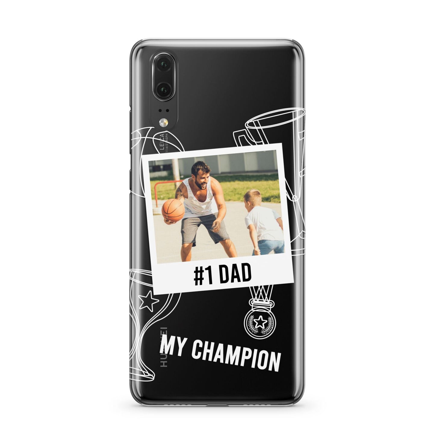 Personalised Number 1 Dad Huawei P20 Phone Case