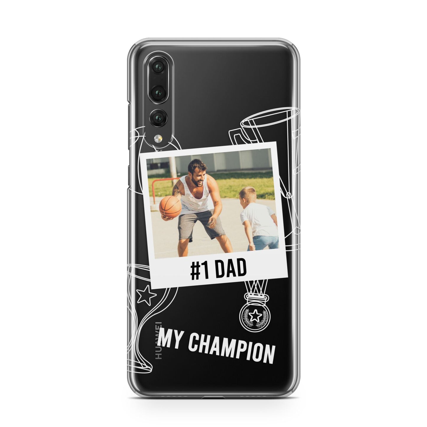 Personalised Number 1 Dad Huawei P20 Pro Phone Case