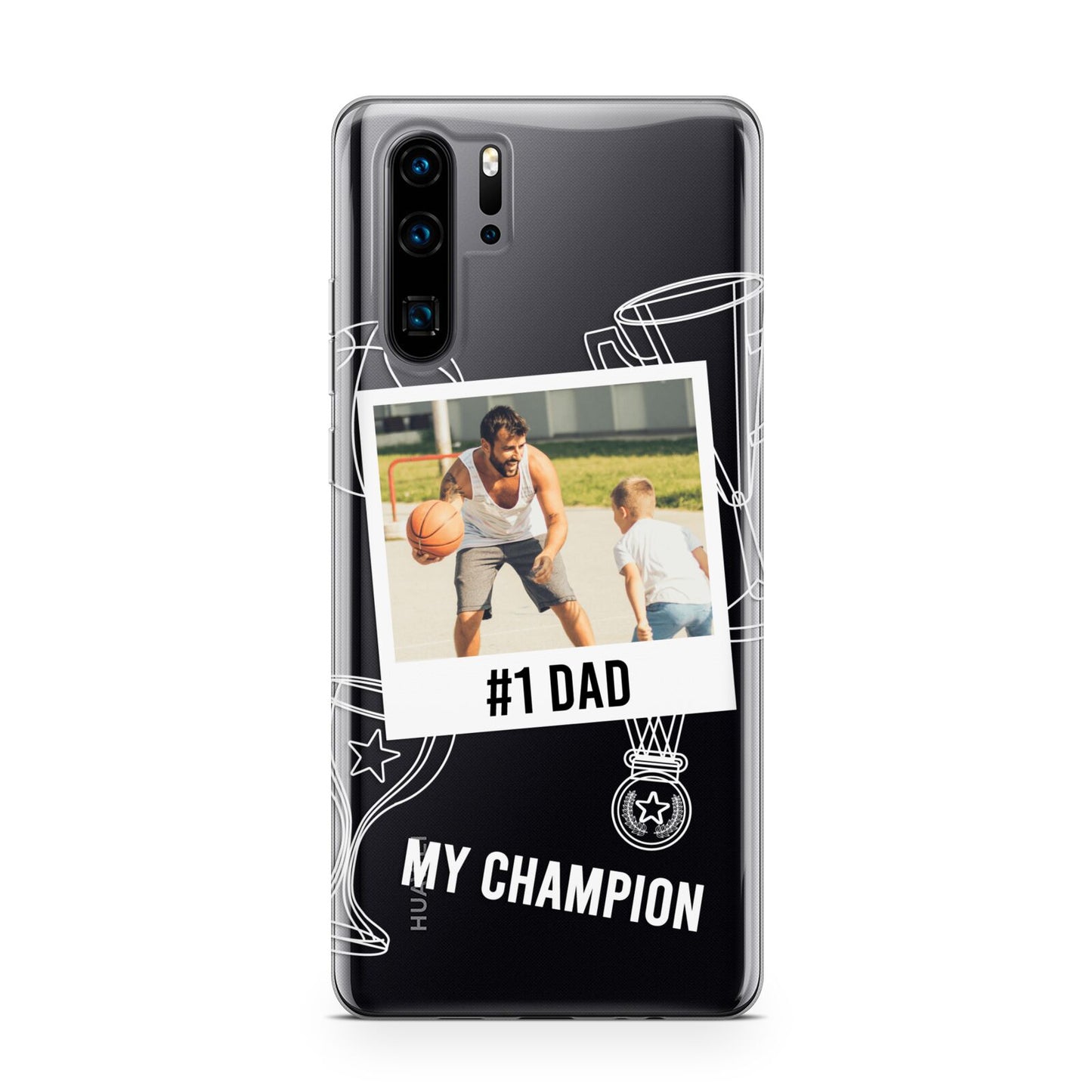 Personalised Number 1 Dad Huawei P30 Pro Phone Case