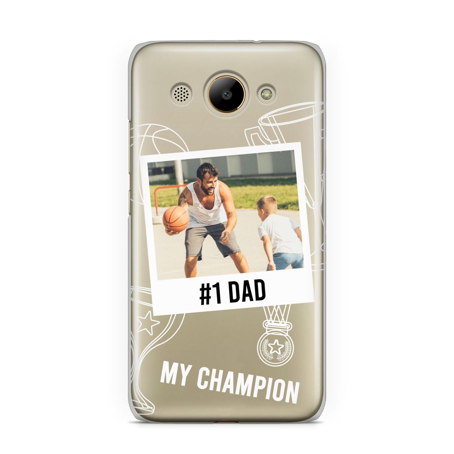 Personalised Number 1 Dad Huawei Y3 2017