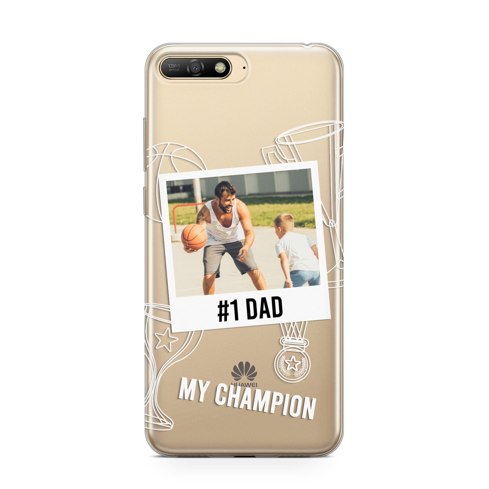 Personalised Number 1 Dad Huawei Y6 2018