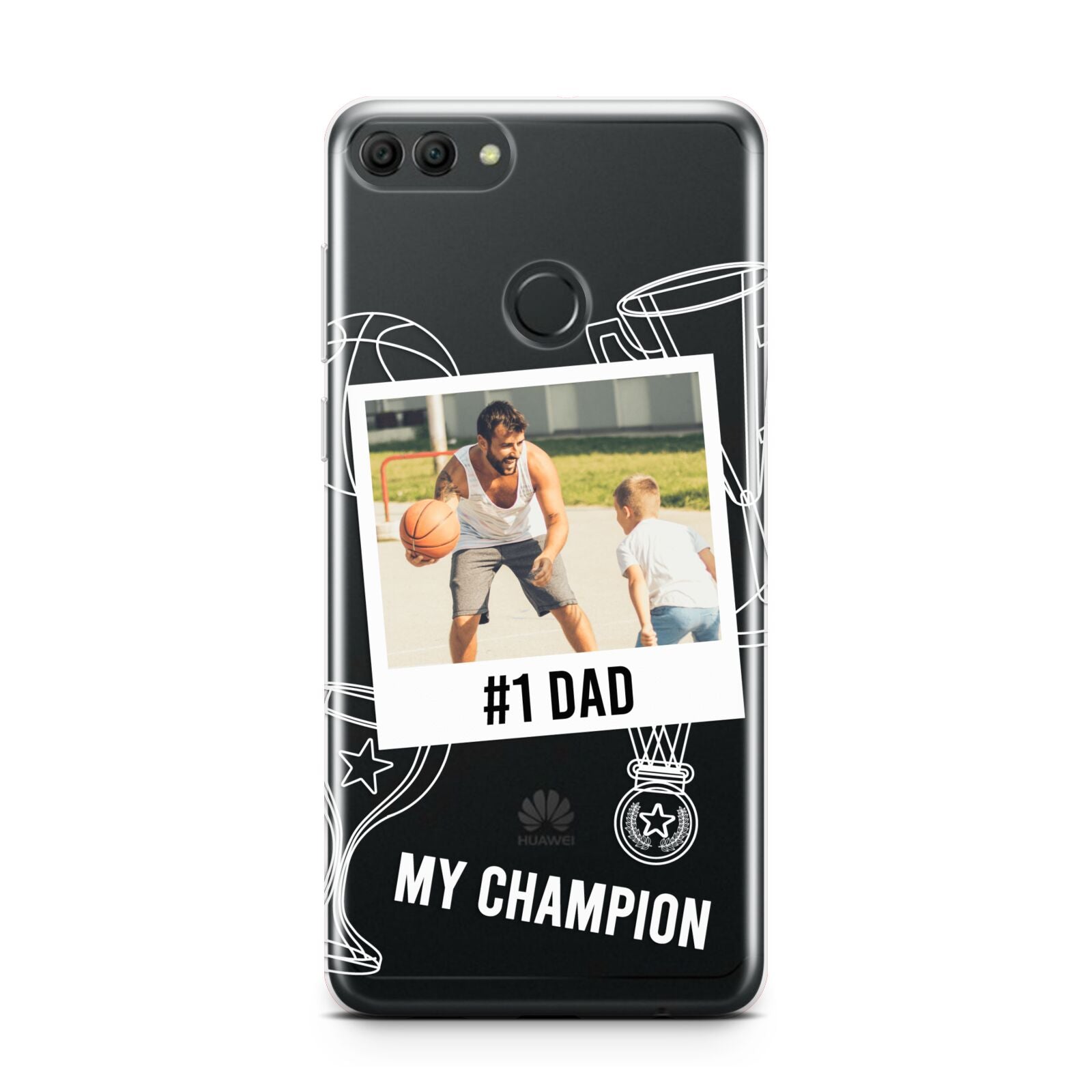 Personalised Number 1 Dad Huawei Y9 2018