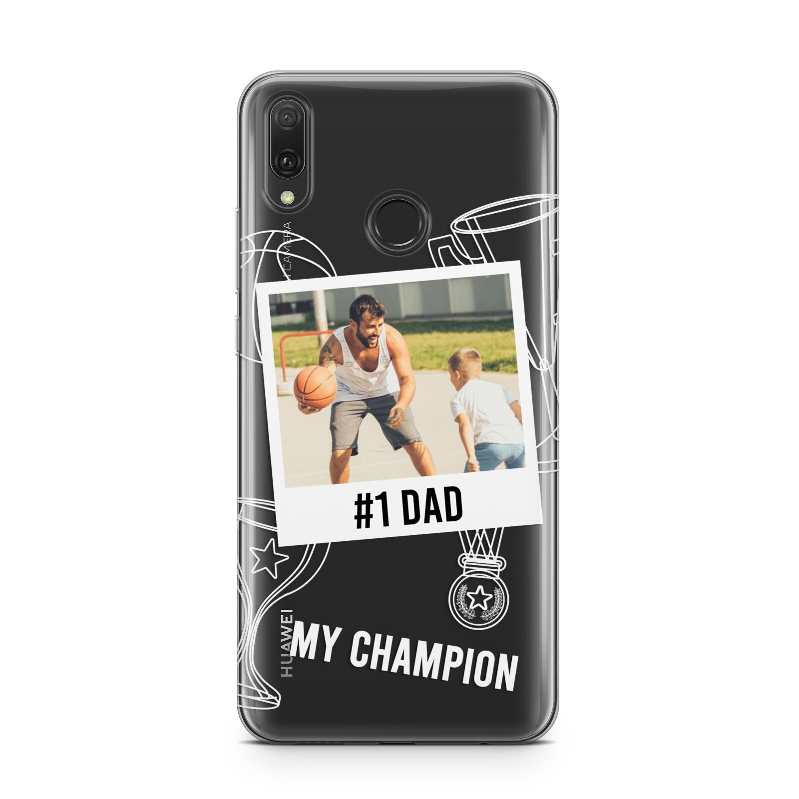 Personalised Number 1 Dad Huawei Y9 2019