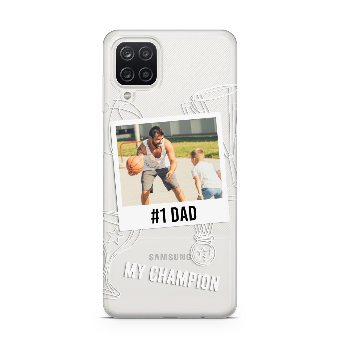 Personalised Number 1 Dad Samsung A12 Case