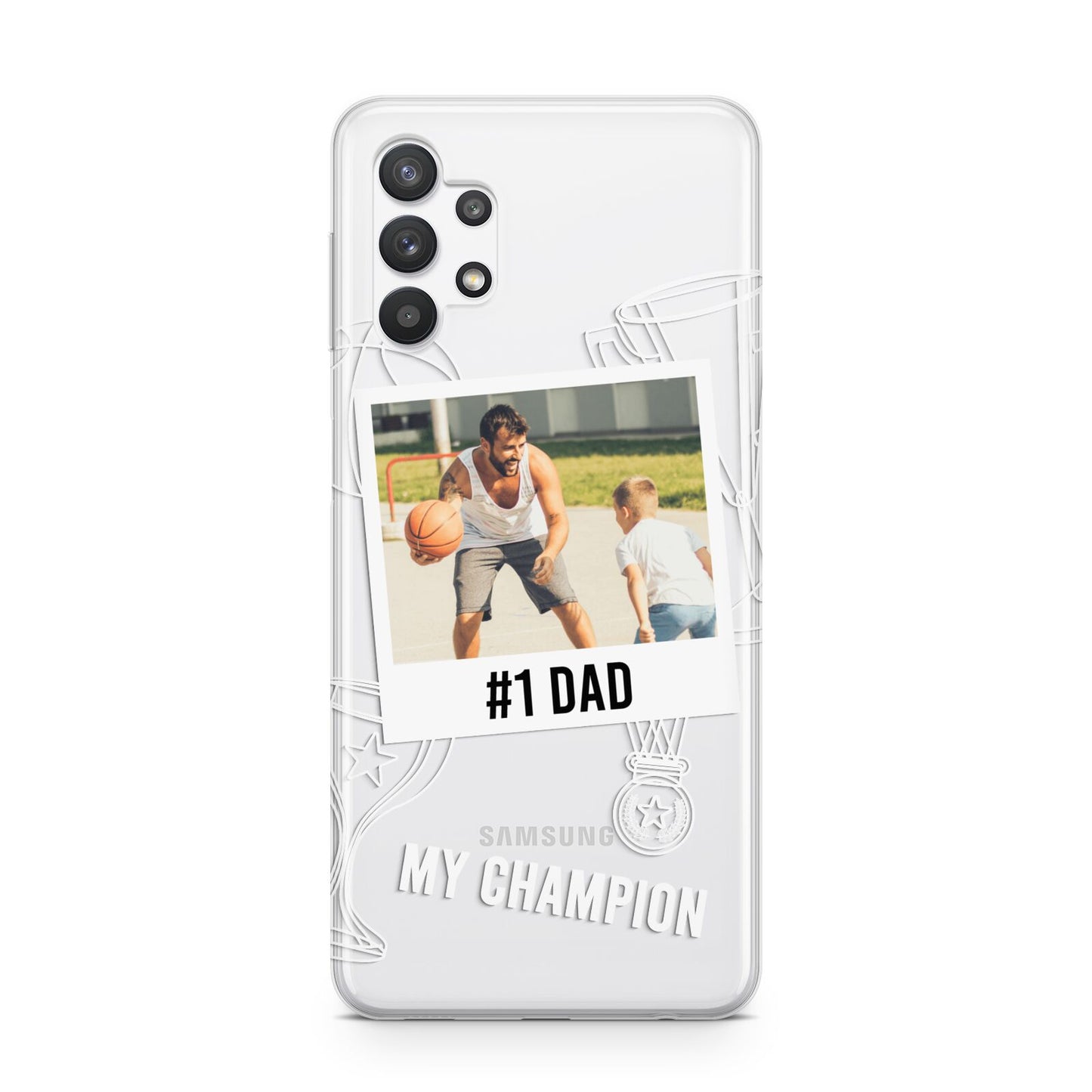 Personalised Number 1 Dad Samsung A32 5G Case