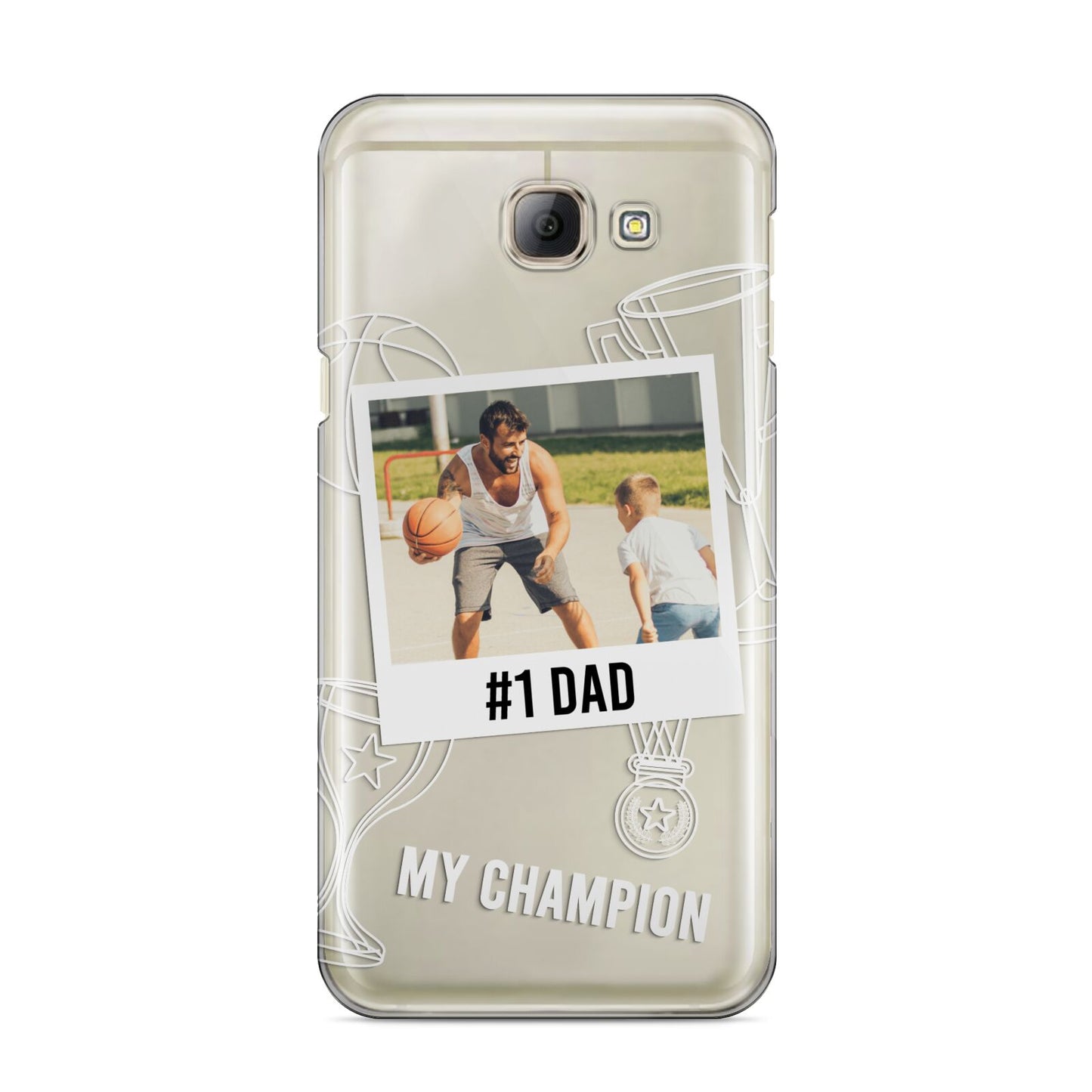 Personalised Number 1 Dad Samsung Galaxy A8 2016 Case