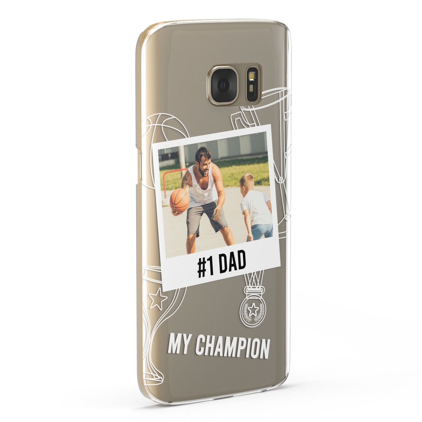 Personalised Number 1 Dad Samsung Galaxy Case Fourty Five Degrees