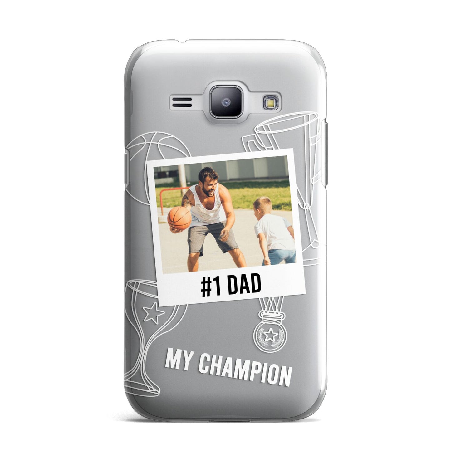 Personalised Number 1 Dad Samsung Galaxy J1 2015 Case