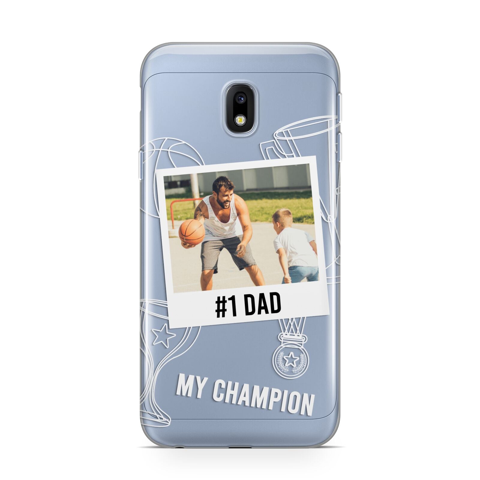 Personalised Number 1 Dad Samsung Galaxy J3 2017 Case