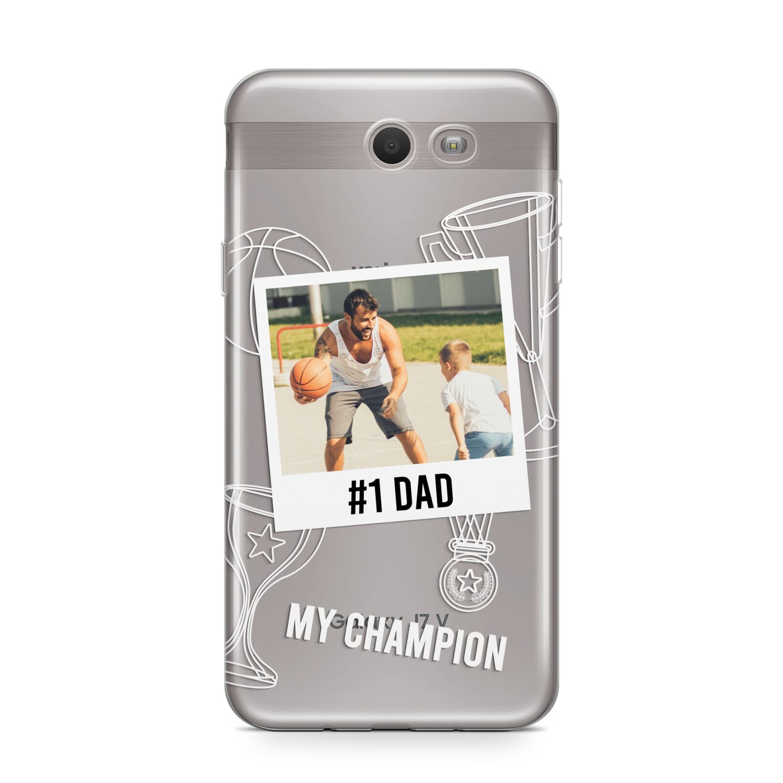 Personalised Number 1 Dad Samsung Galaxy J7 2017 Case