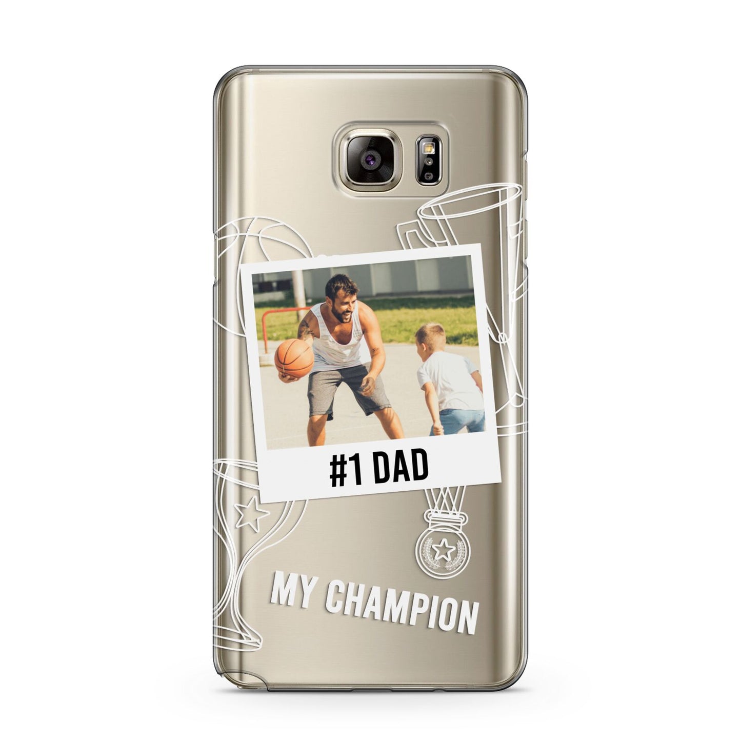 Personalised Number 1 Dad Samsung Galaxy Note 5 Case