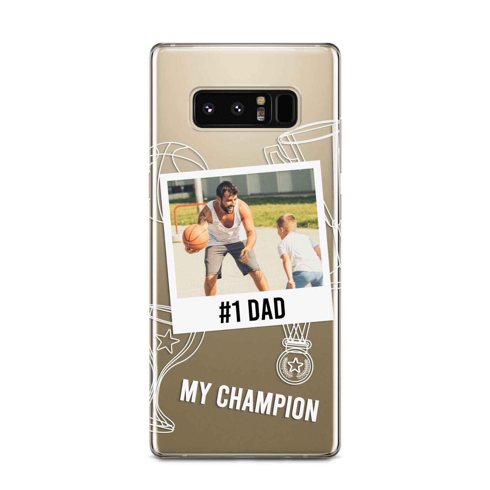 Personalised Number 1 Dad Samsung Galaxy Note 8 Case