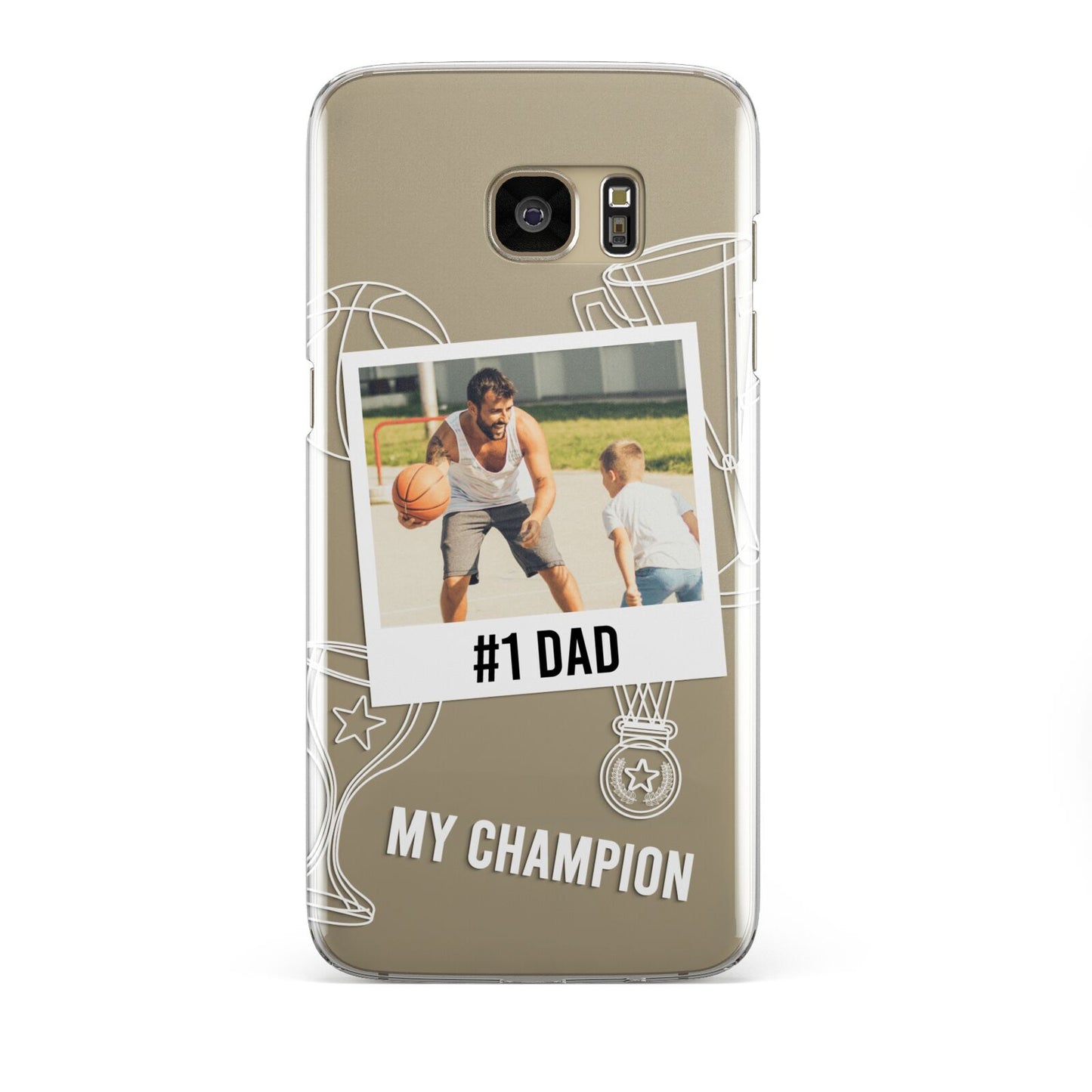 Personalised Number 1 Dad Samsung Galaxy S7 Edge Case