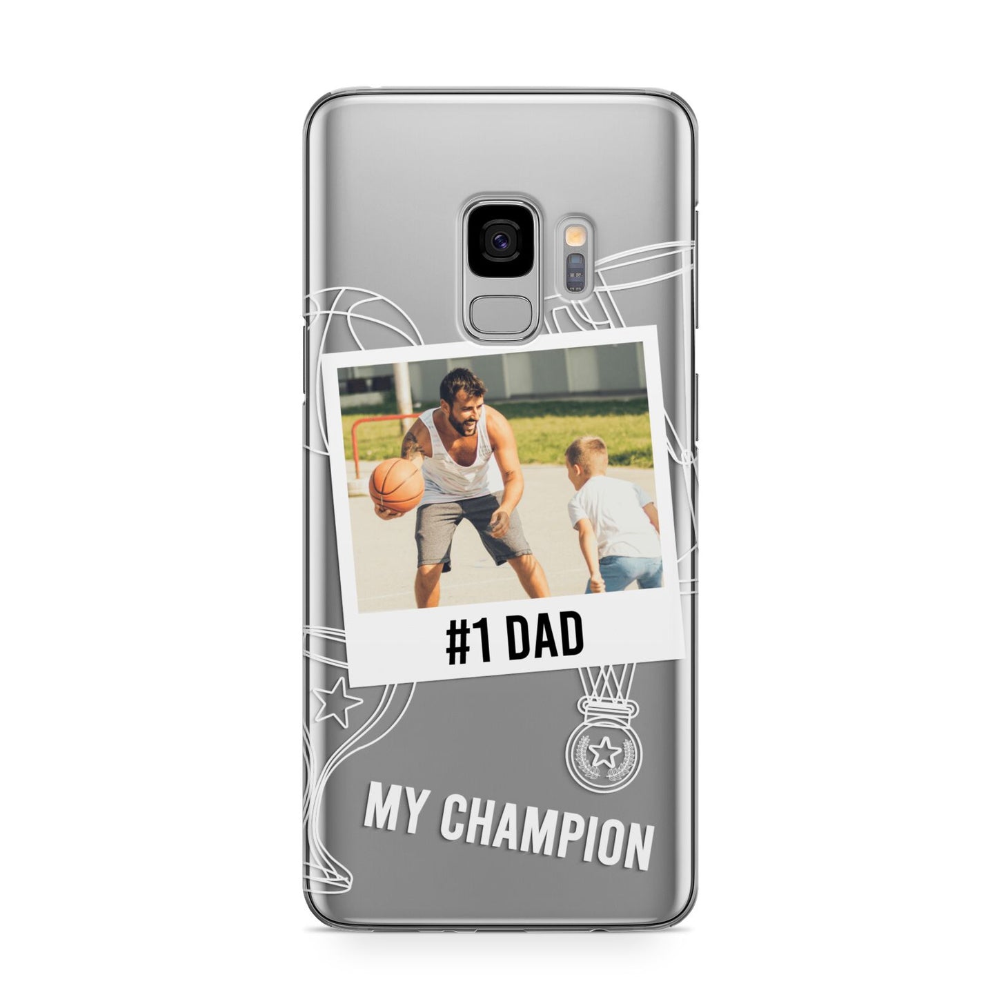 Personalised Number 1 Dad Samsung Galaxy S9 Case