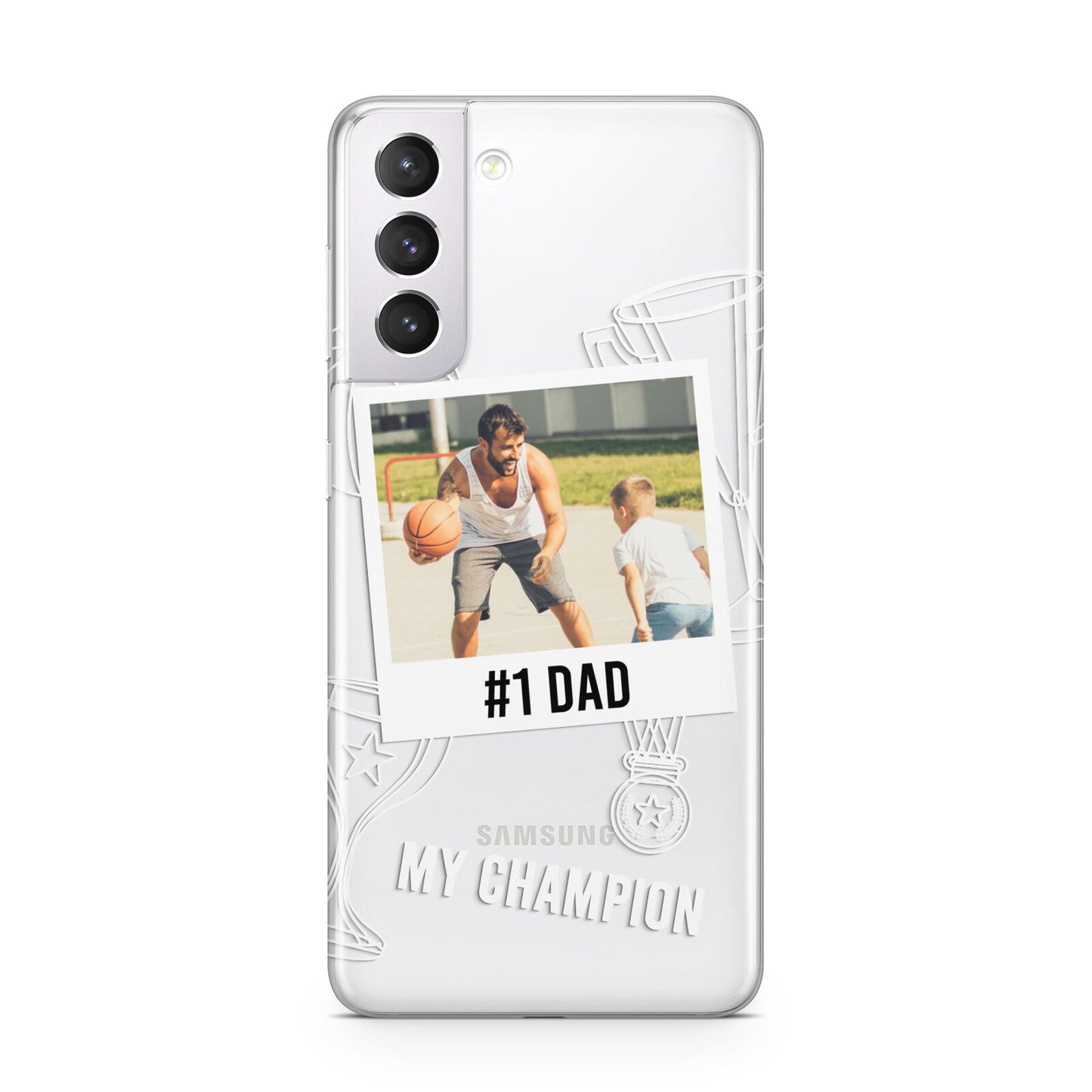 Personalised Number 1 Dad Samsung S21 Case