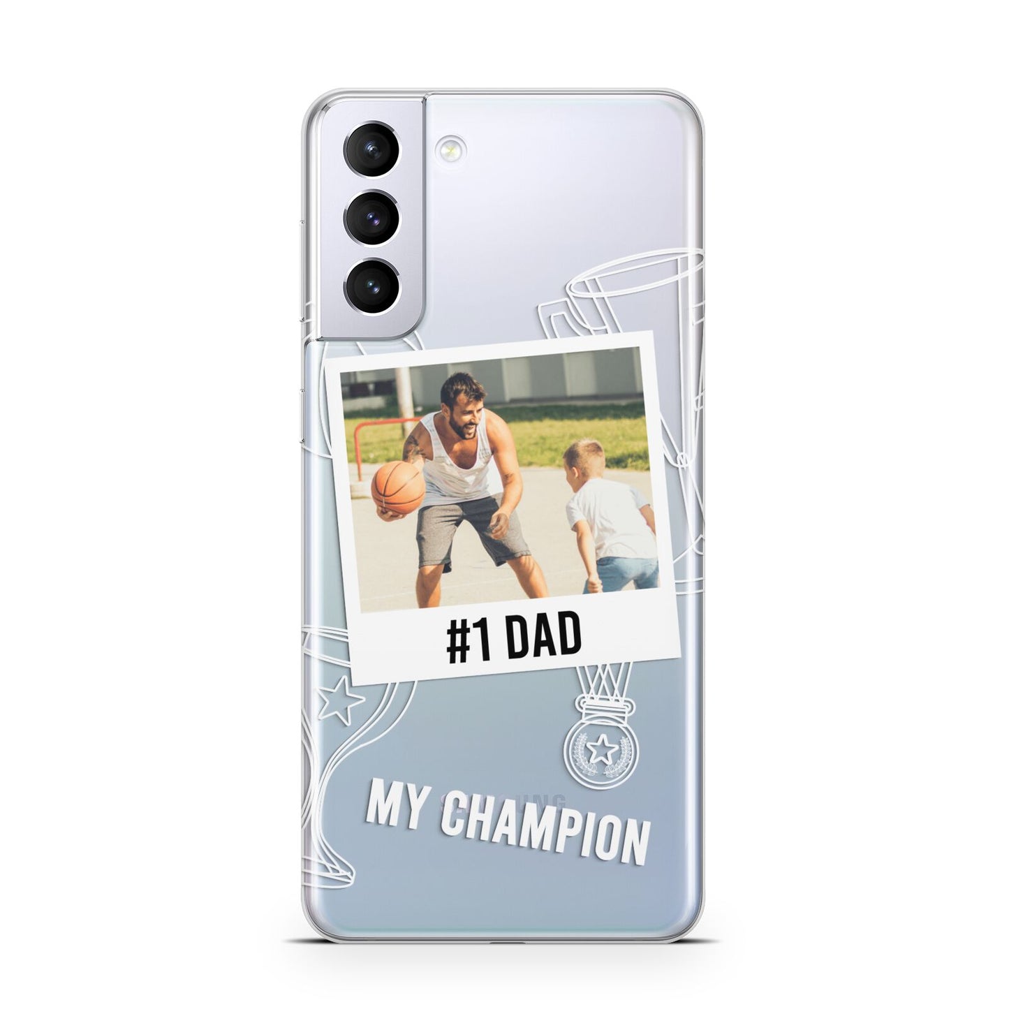 Personalised Number 1 Dad Samsung S21 Plus Case