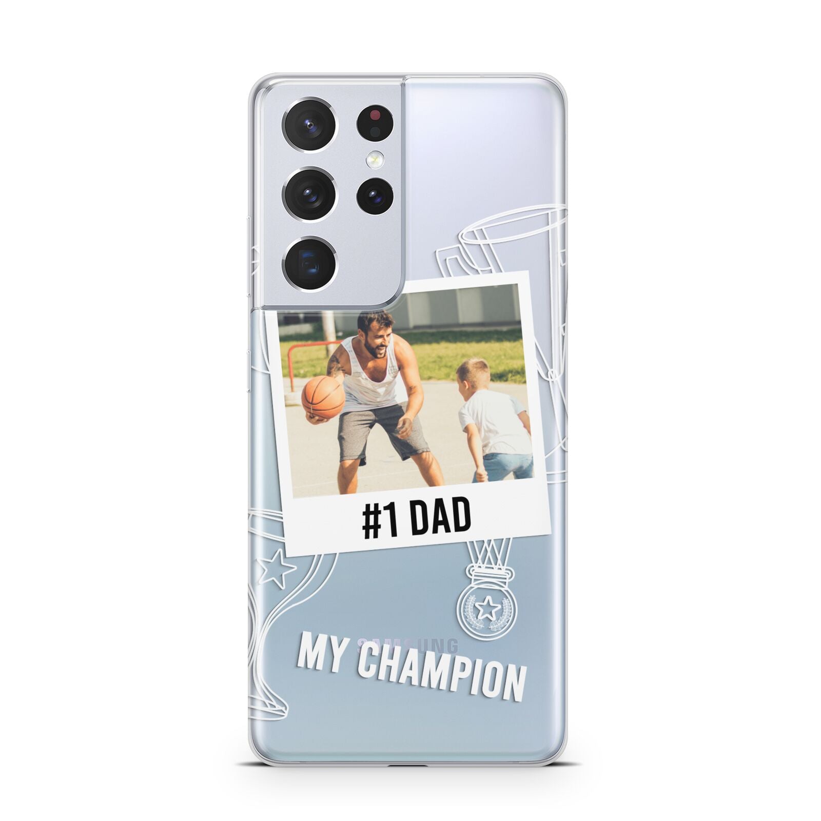 Personalised Number 1 Dad Samsung S21 Ultra Case