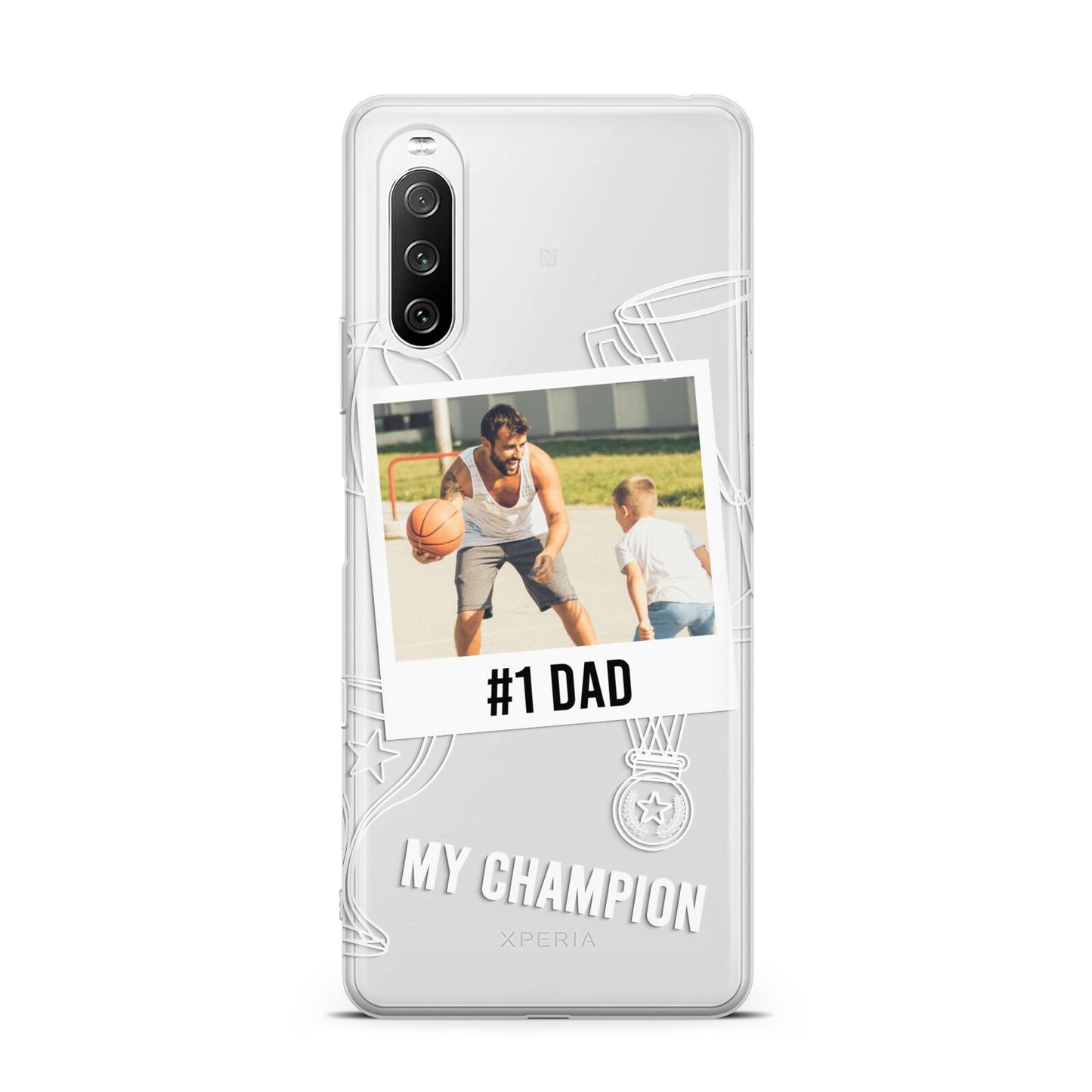 Personalised Number 1 Dad Sony Xperia 10 III Case