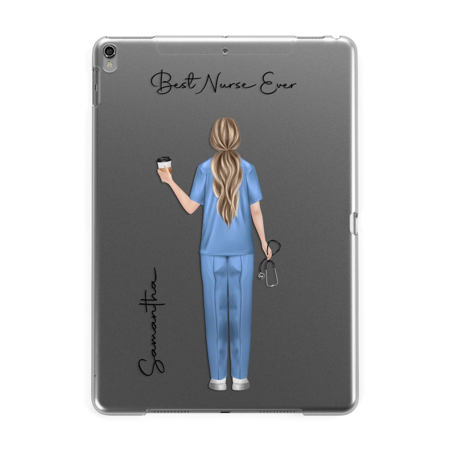 Personalised Nurse Apple iPad Grey Case