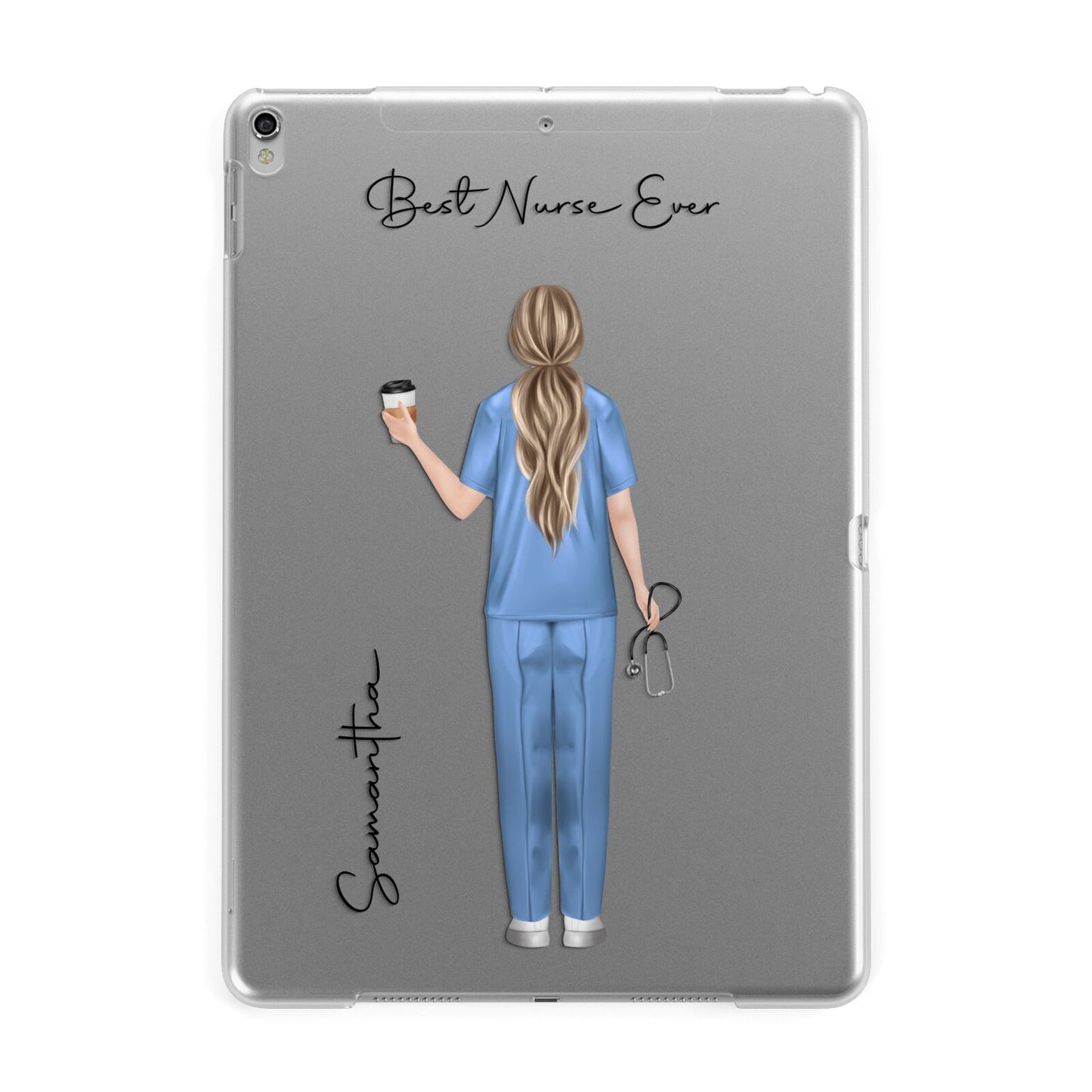 Personalised Nurse Apple iPad Silver Case